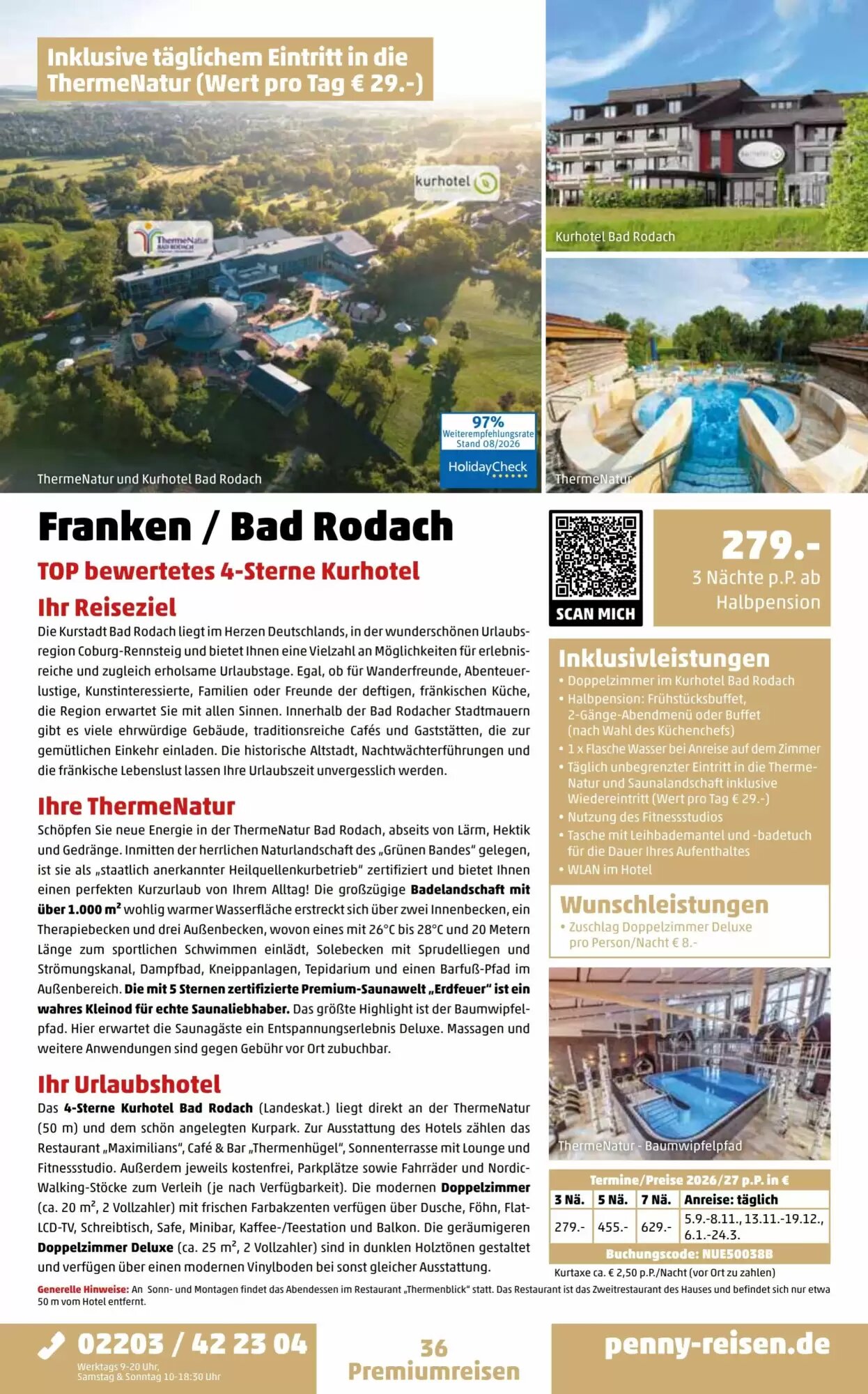 Penny Reisen Prospekt (ab 01.09.2026) zum Blättern - Seite 36
