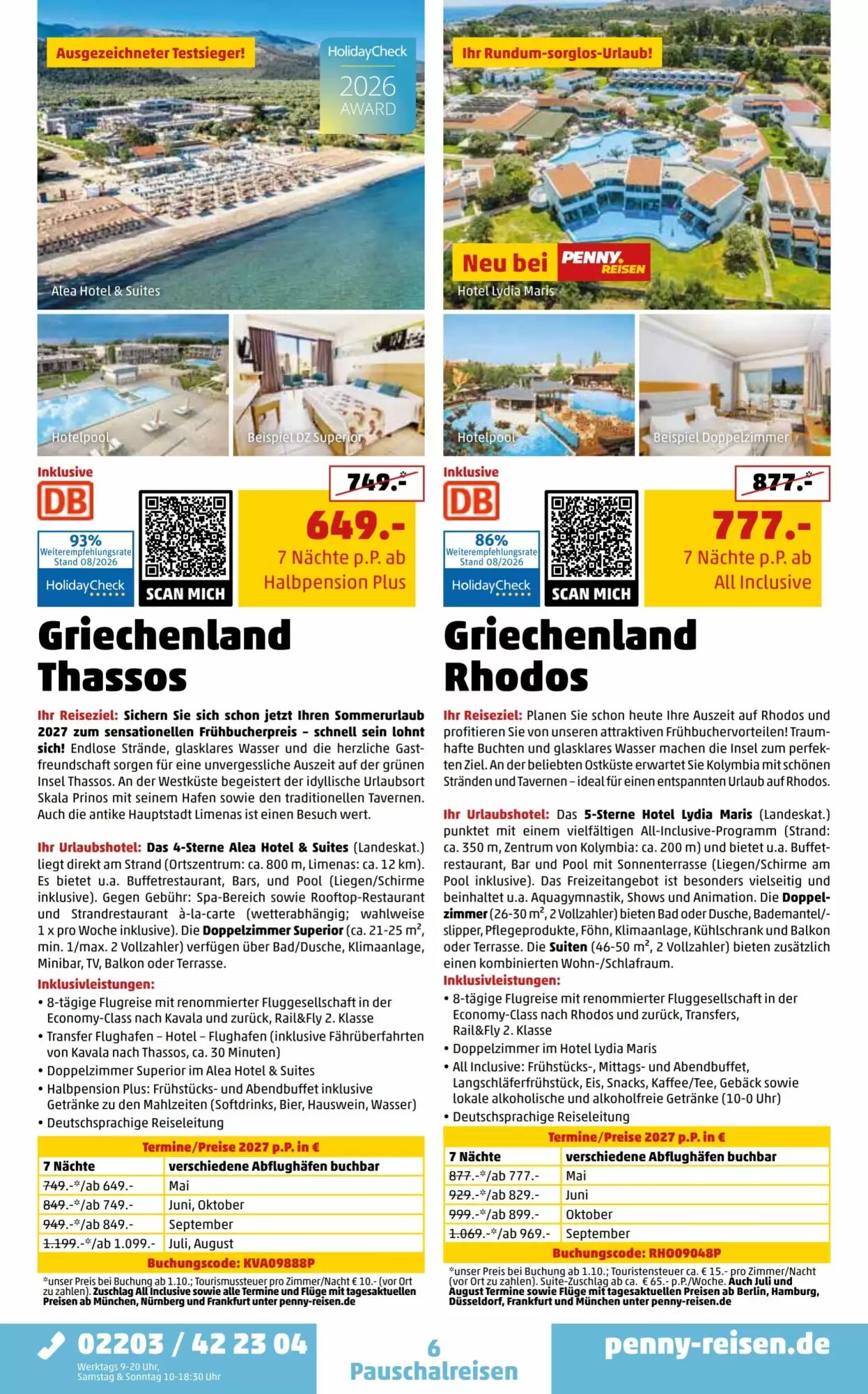 Penny Reisen Prospekt (ab 01.09.2026) zum Blättern - Seite 6