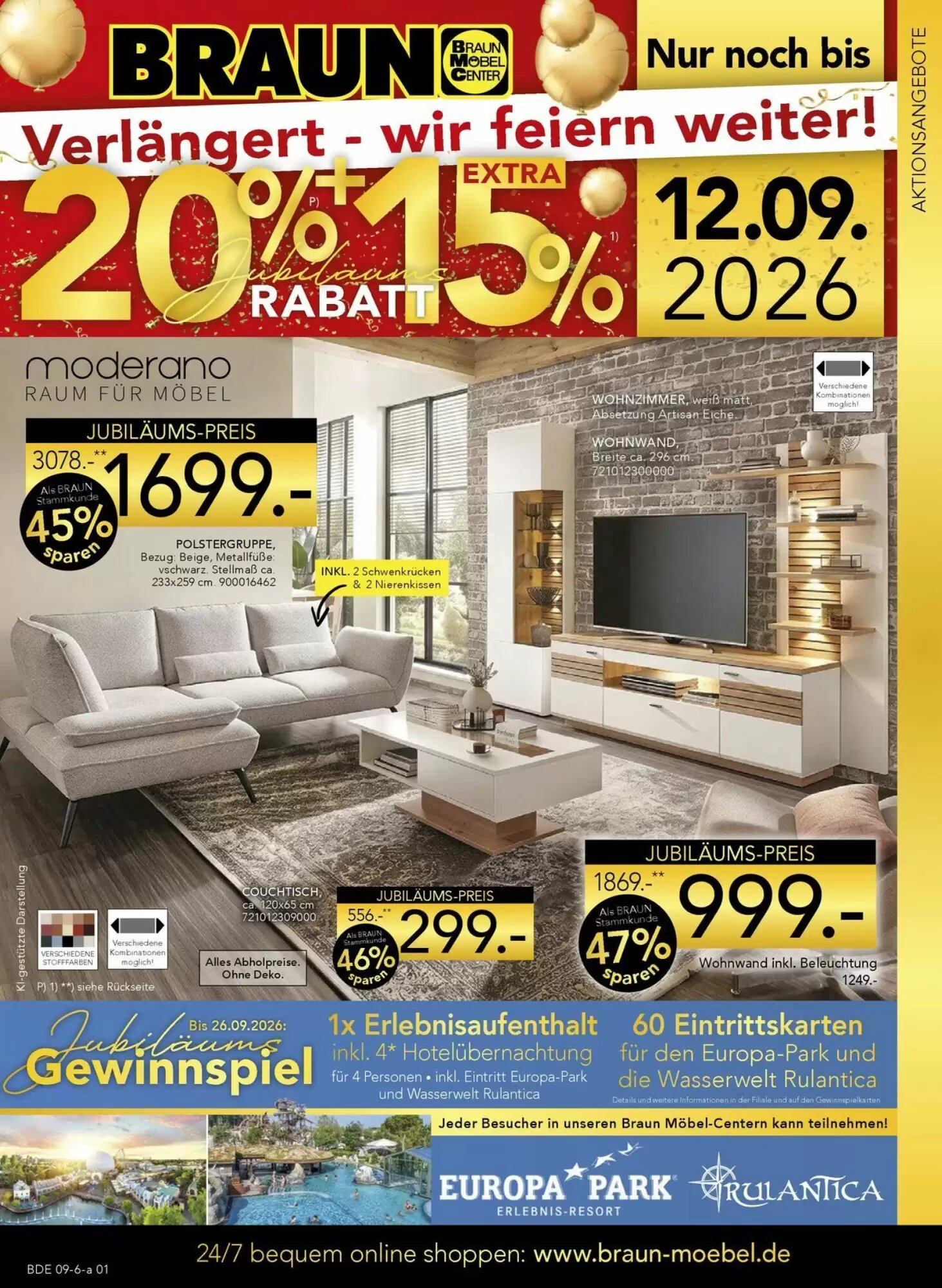Möbel Braun Prospekt (ab 01.09.2026) zum Blättern - Seite 1