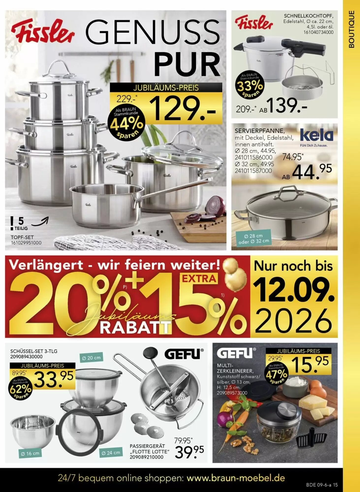 Möbel Braun Prospekt (ab 01.09.2026) zum Blättern - Seite 15