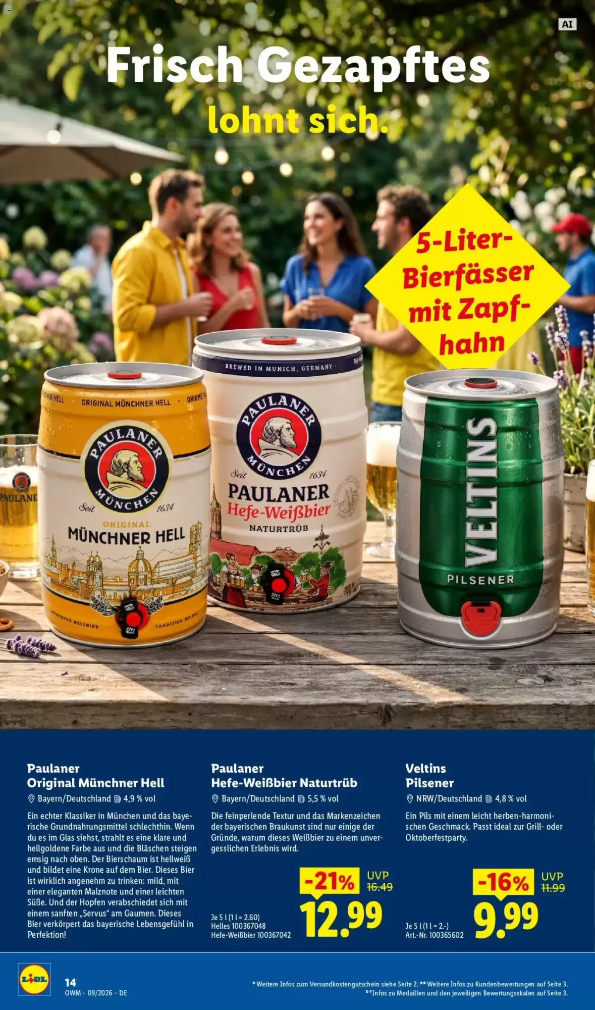 Lidl Prospekt (ab 01.09.2026) zum Blättern - Seite 14