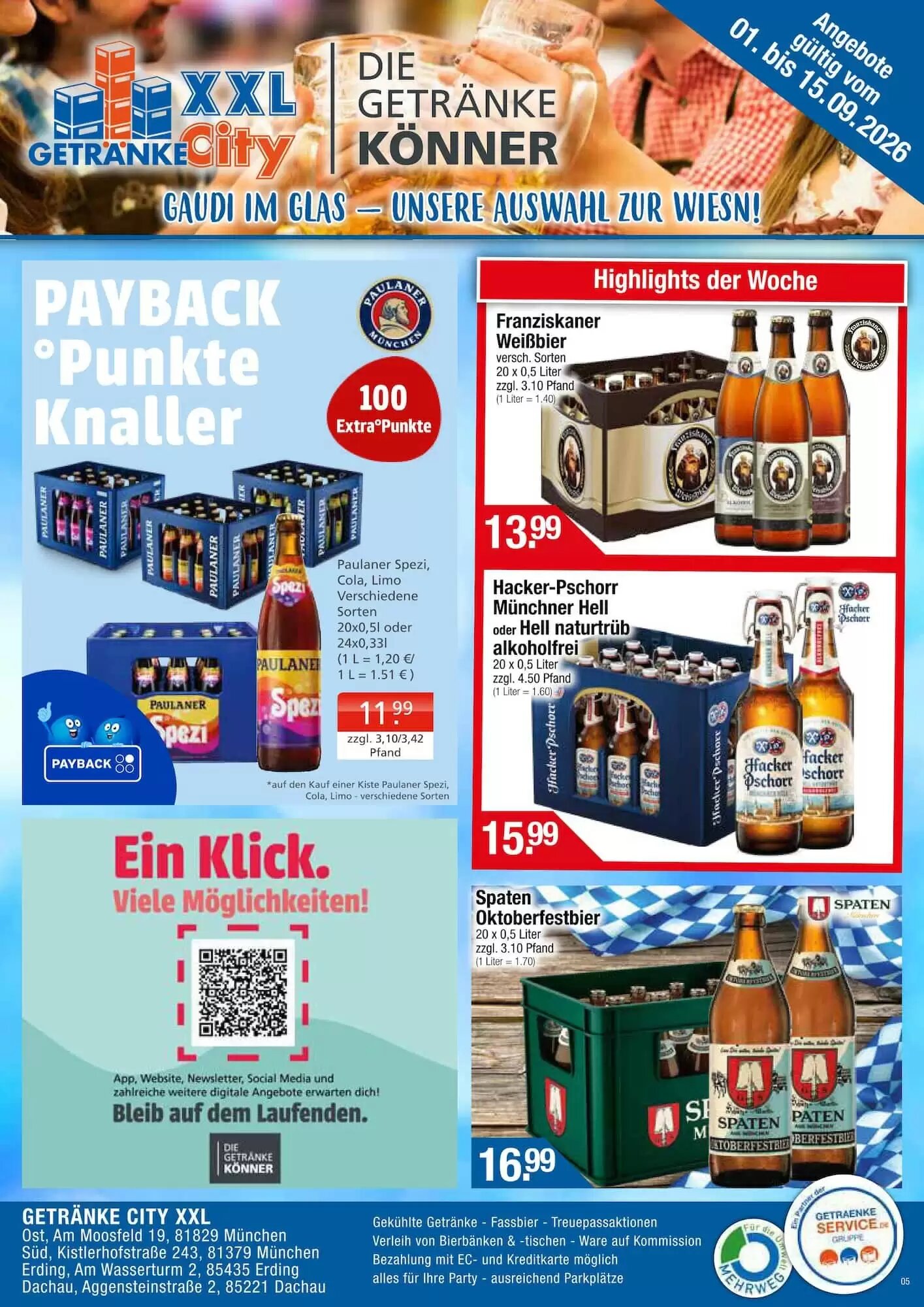 Getränke City Prospekt (ab 01.09.2026) zum Blättern - Seite 1