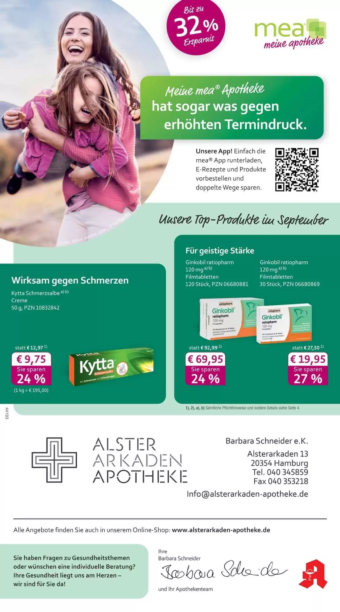 Mea Prospekt (ab 01.09.2026) zum Blättern - Seite 1