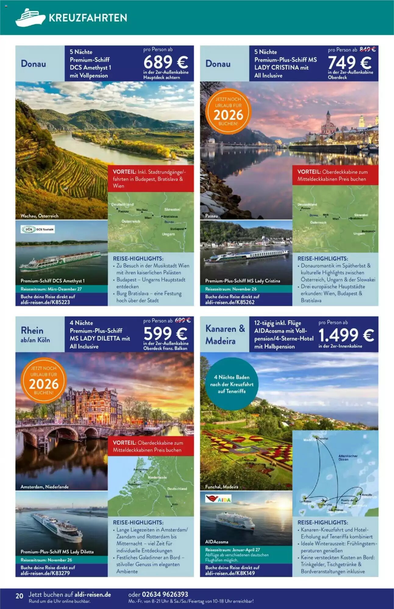 ALDI Nord Reisen Prospekt (ab 01.09.2026) zum Blättern - Seite 20