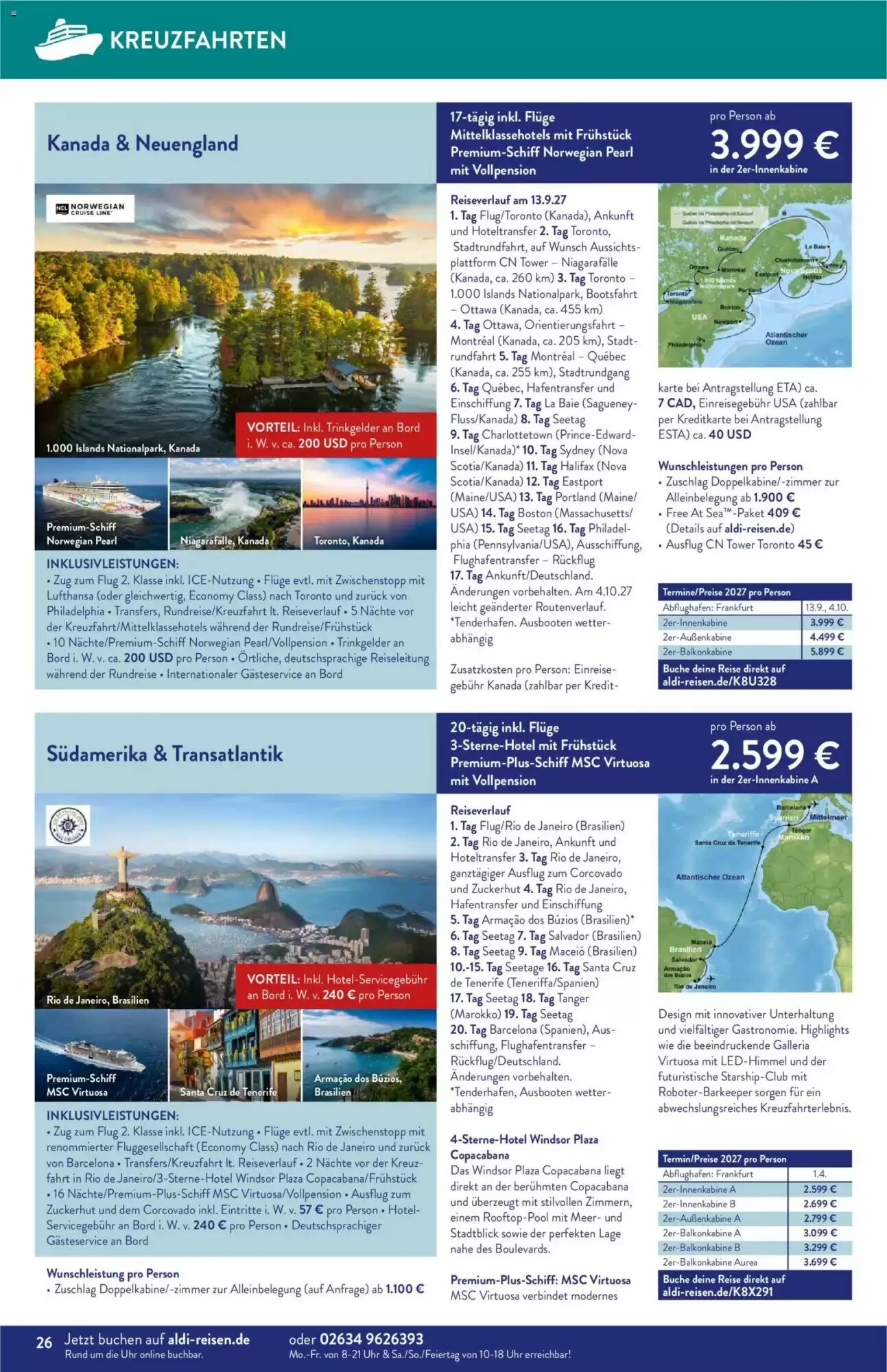 ALDI Nord Reisen Prospekt (ab 01.09.2026) zum Blättern - Seite 26