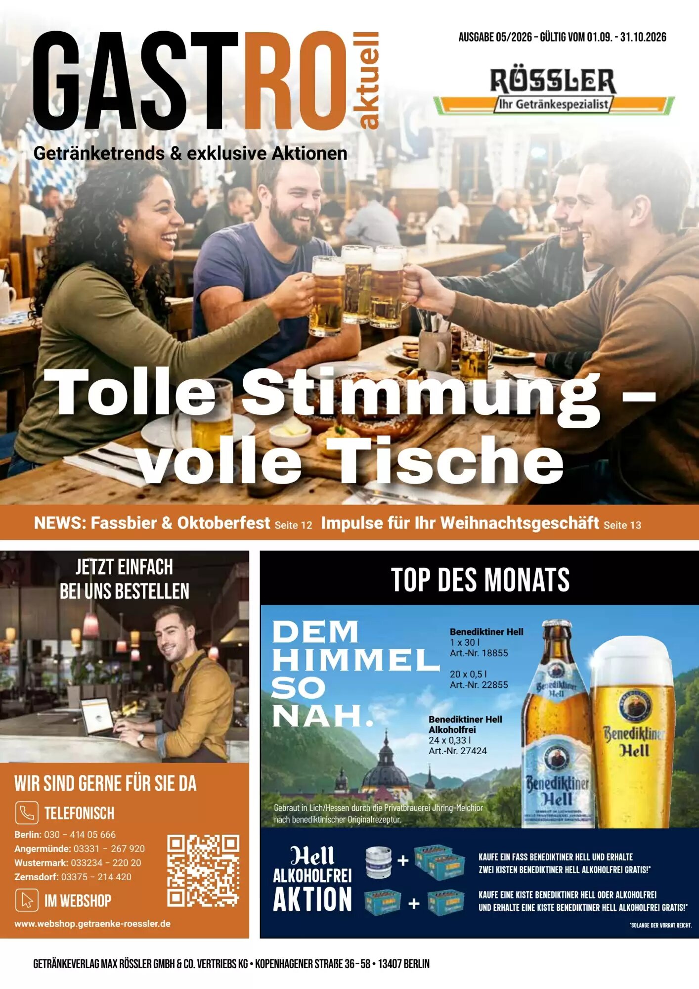 Getränke Rössler Prospekt (ab 01.09.2026) zum Blättern - Seite 1