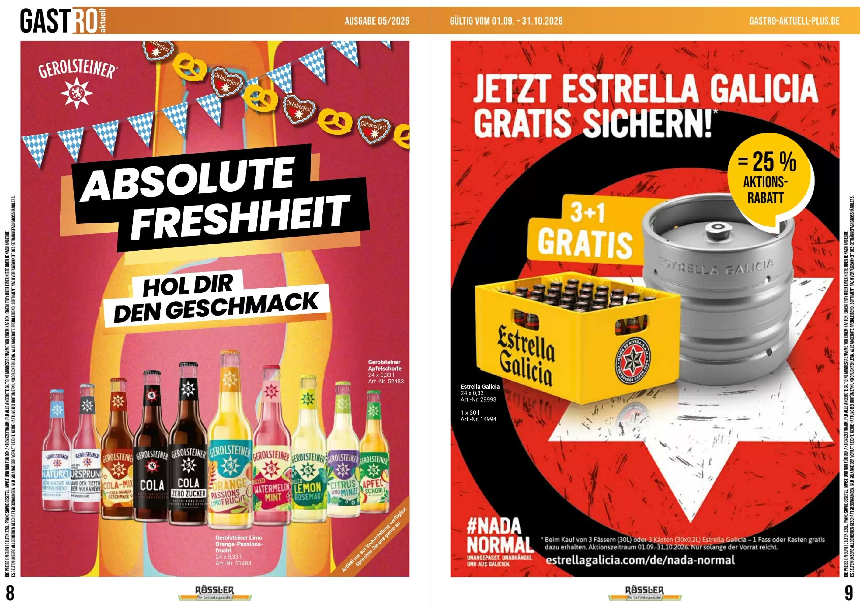 Getränke Rössler Prospekt (ab 01.09.2026) zum Blättern - Seite 5