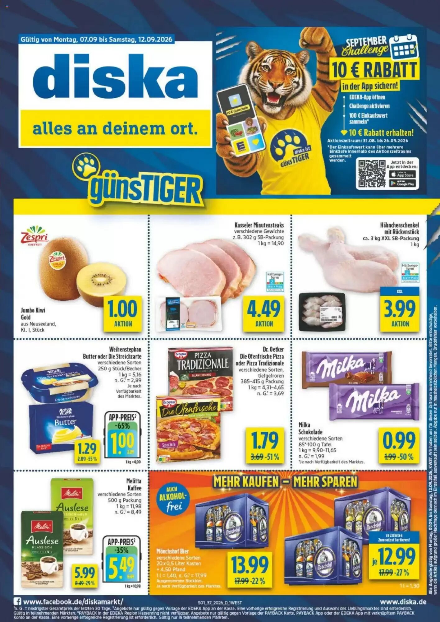 diska Prospekt (ab 02.09.2026) zum Blättern - Seite 1
