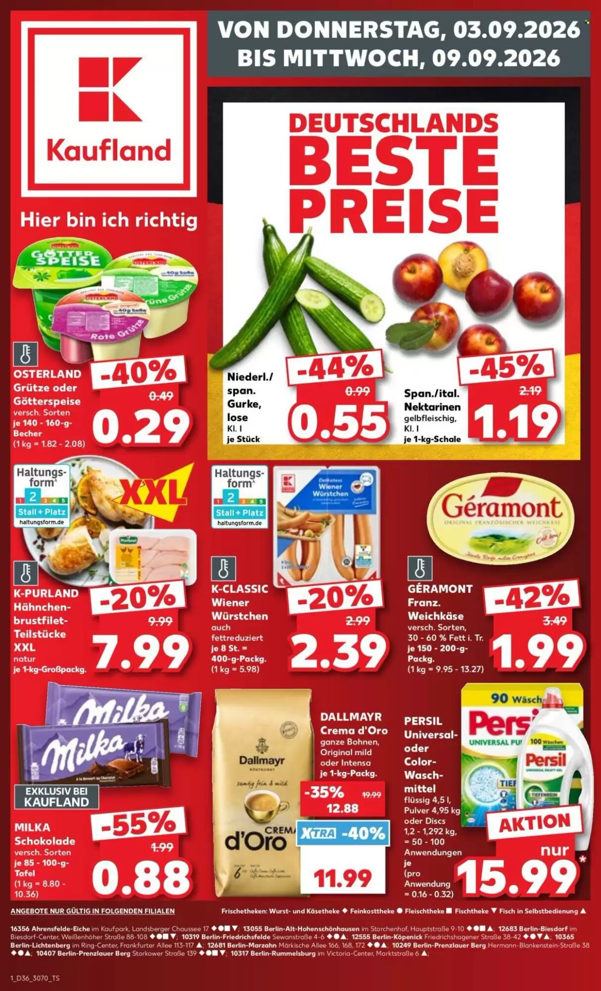 Kaufland Prospekt (ab 03.09.2026) zum Blättern - Seite 1