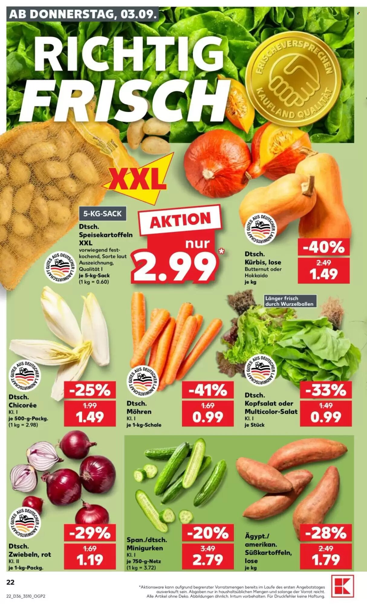 Kaufland Prospekt (ab 03.09.2026) zum Blättern - Seite 22