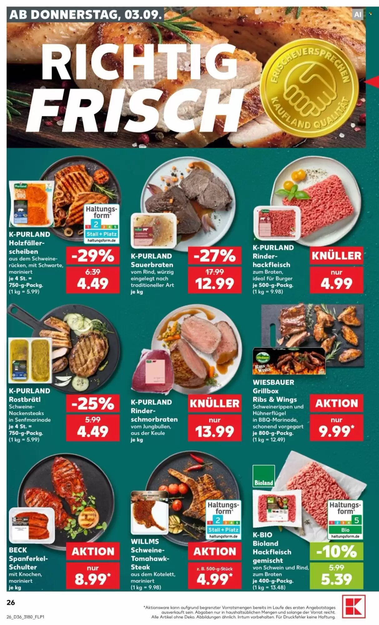 Kaufland Prospekt (ab 03.09.2026) zum Blättern - Seite 26