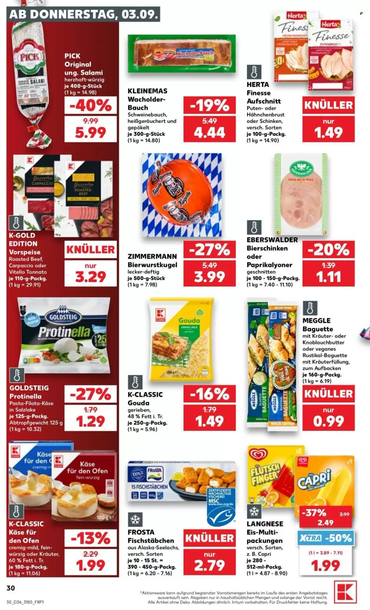 Kaufland Prospekt (ab 03.09.2026) zum Blättern - Seite 30