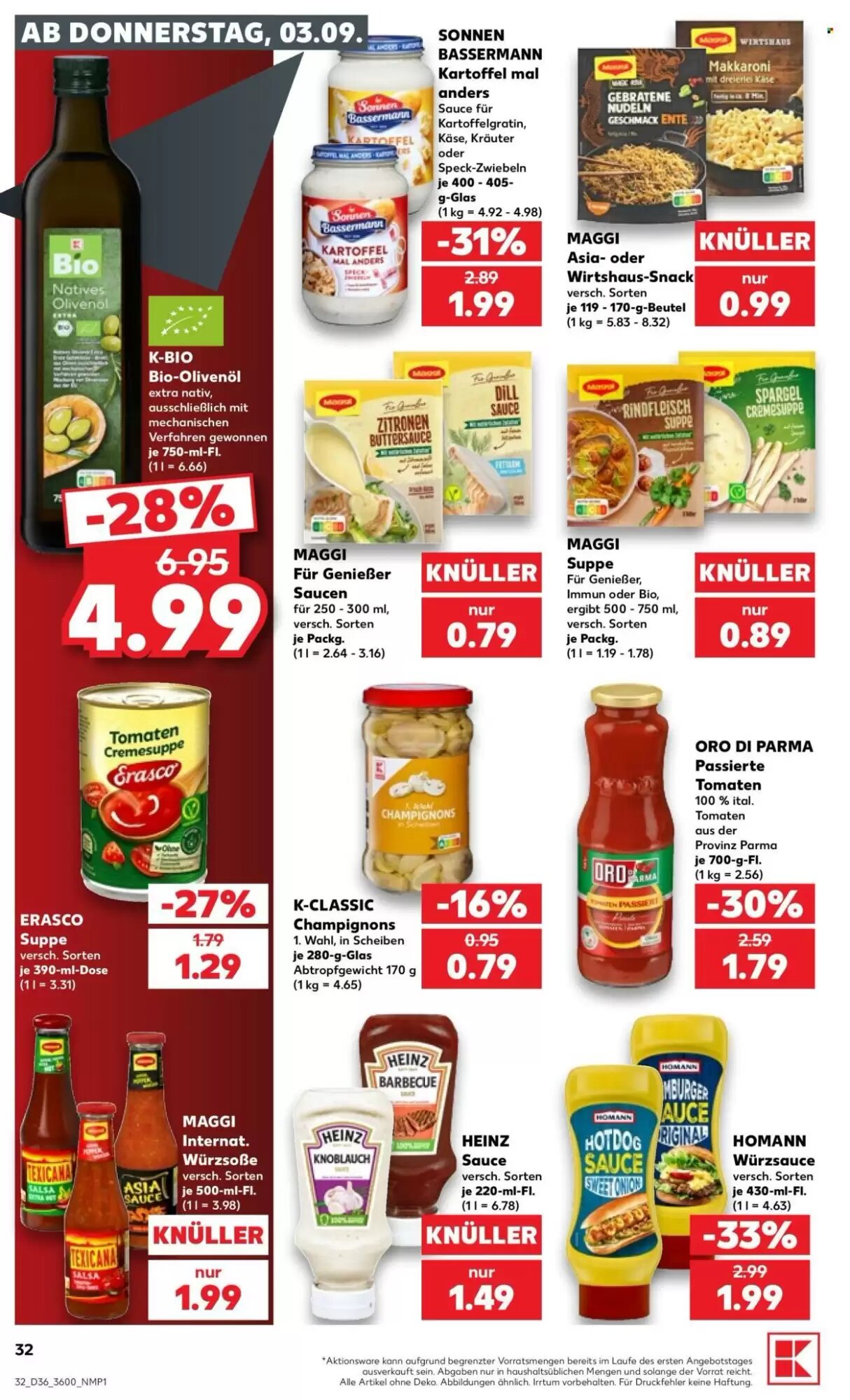 Kaufland Prospekt (ab 03.09.2026) zum Blättern - Seite 32