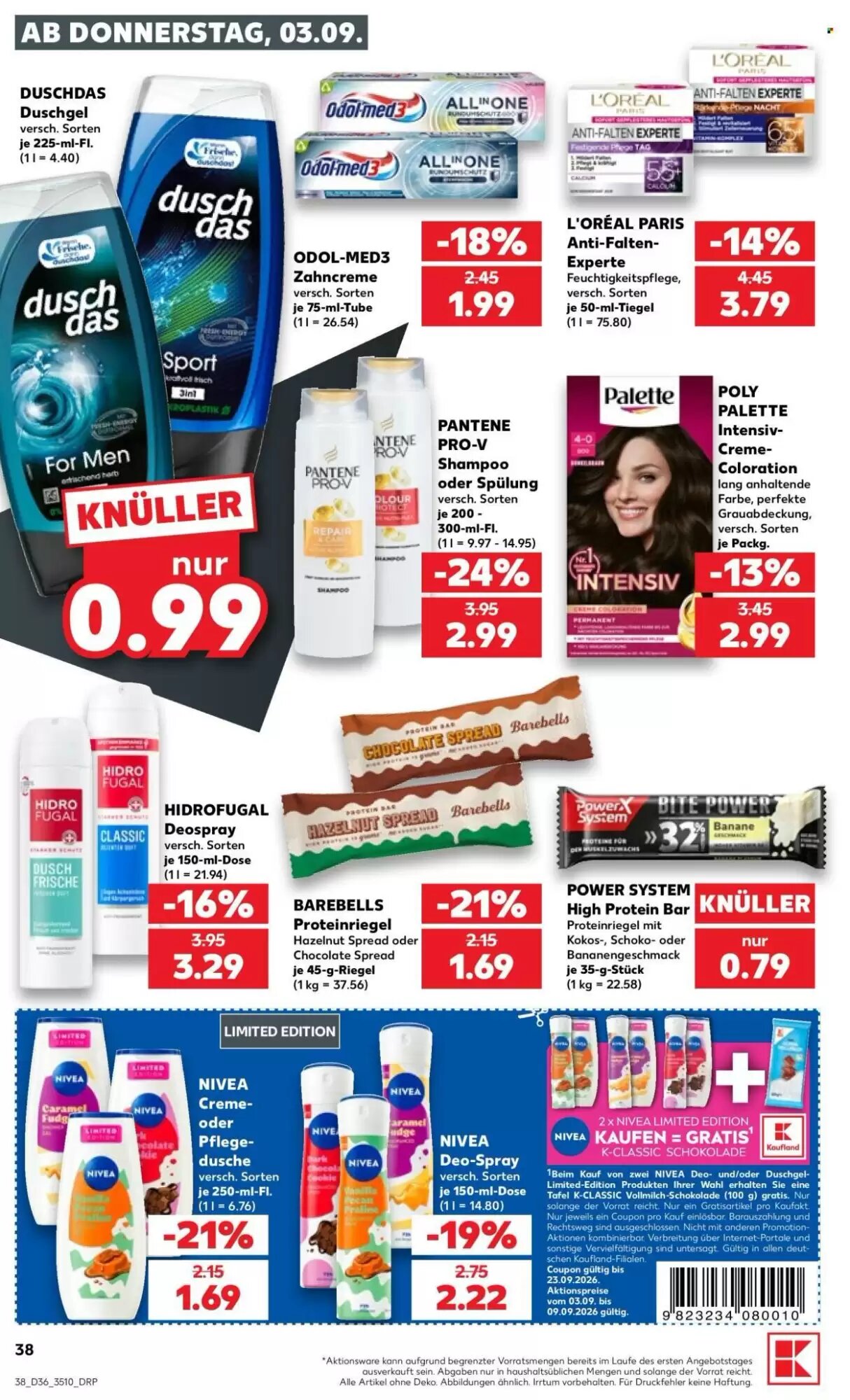 Kaufland Prospekt (ab 03.09.2026) zum Blättern - Seite 38