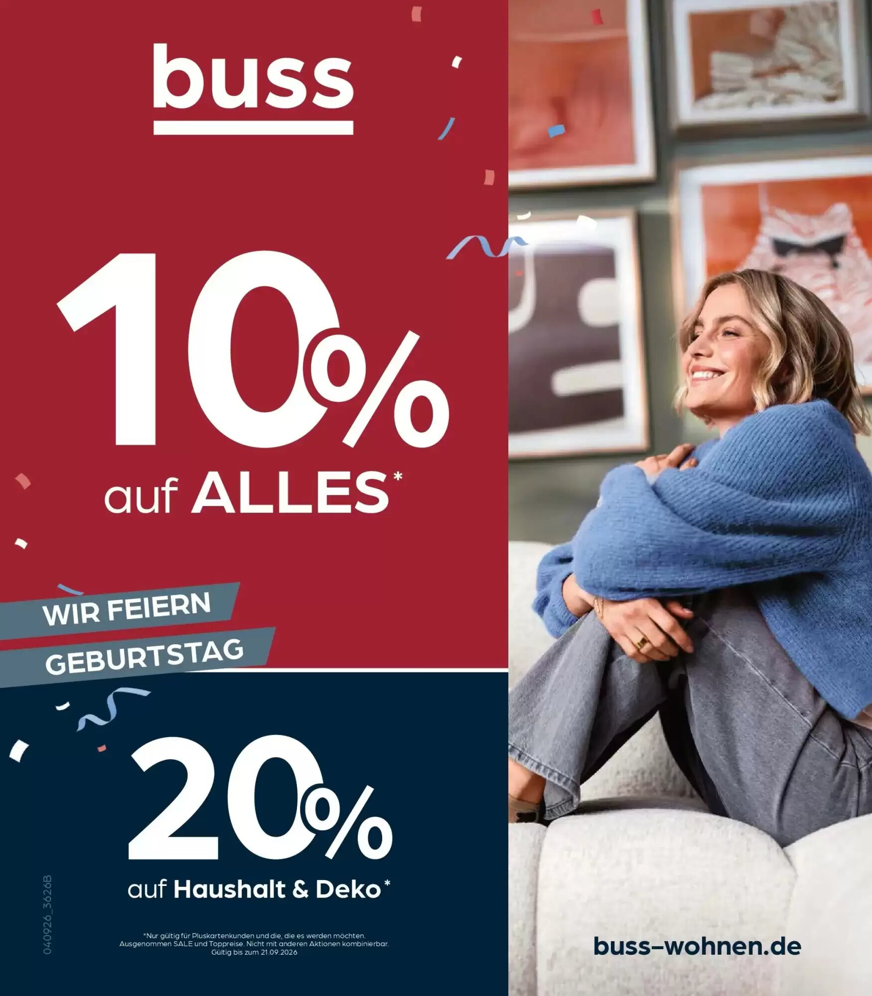 Möbel Buss Prospekt (ab 03.09.2026) zum Blättern - Seite 1
