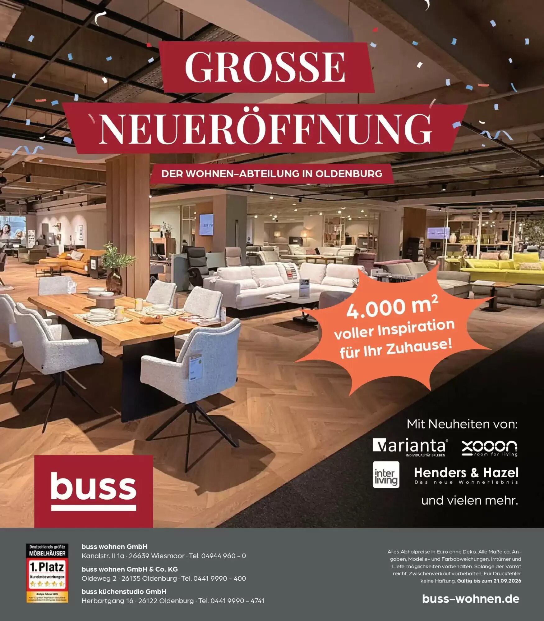 Möbel Buss Prospekt (ab 03.09.2026) zum Blättern - Seite 32