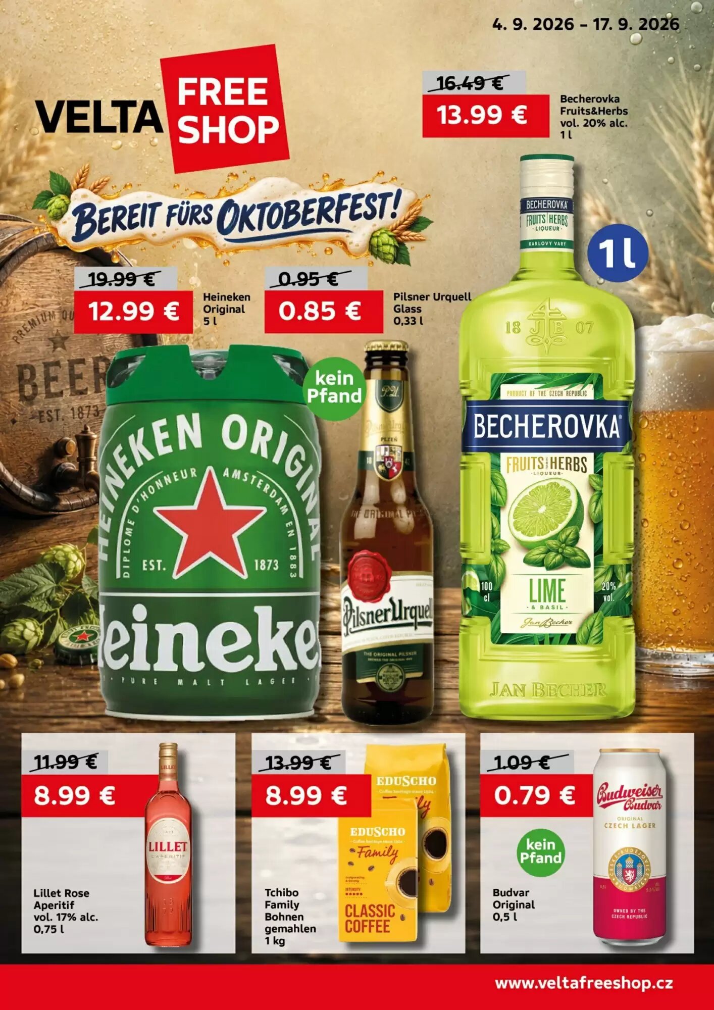 VELTA Free Shop Prospekt (ab 04.09.2026) zum Blättern - Seite 1