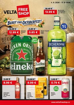 VELTA Free Shop Prospekt (ab 04.09.2026) zum Blättern