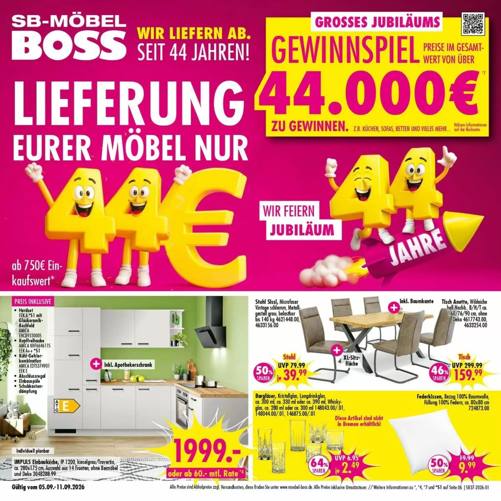 Möbel Boss Prospekt (ab 05.09.2026) zum Blättern - Seite 1