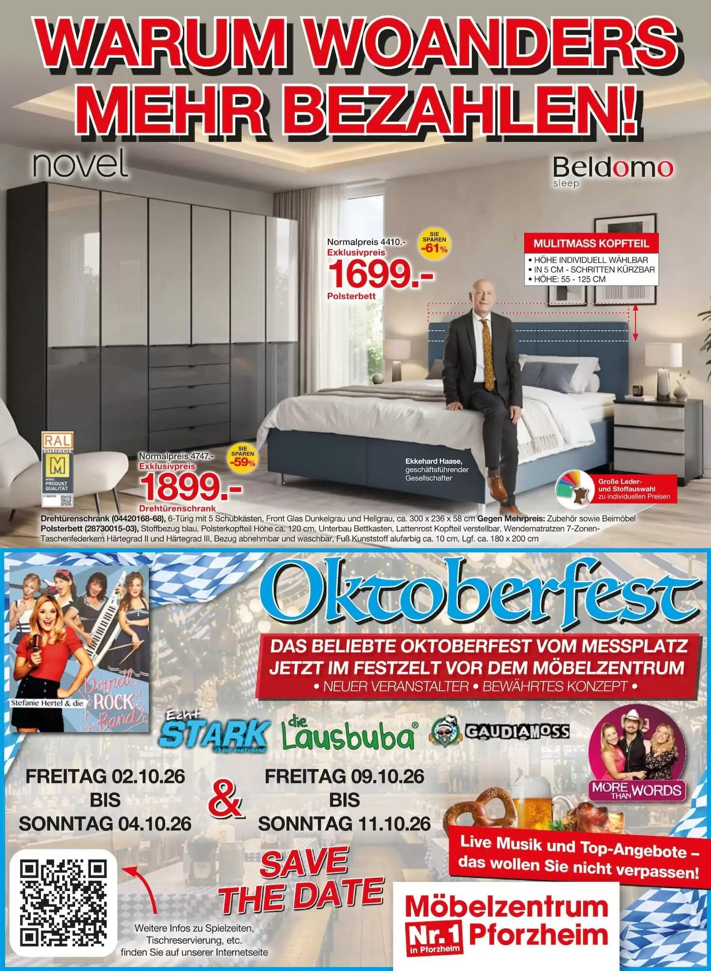 Möbelzentrum Pforzheim Prospekt (ab 05.09.2026) zum Blättern - Seite 1