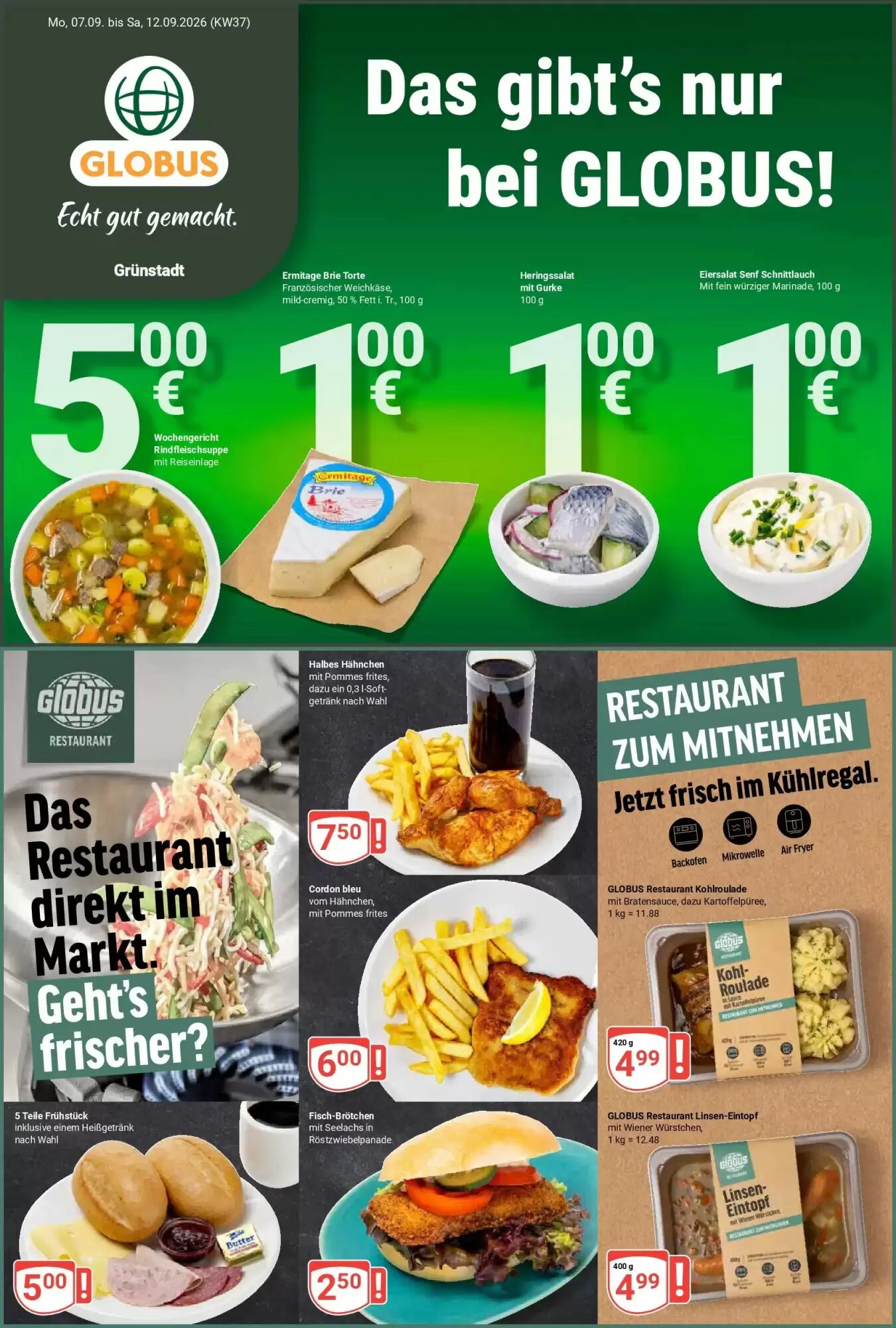 Globus Prospekt (ab 06.09.2026) zum Blättern - Seite 1