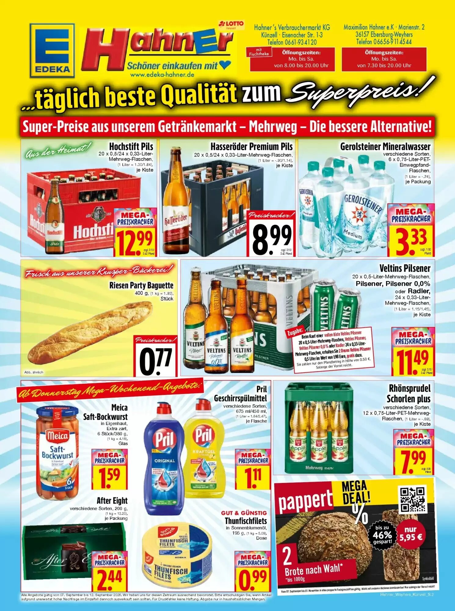 EDEKA Hahner Prospekt (ab 06.09.2026) zum Blättern - Seite 2