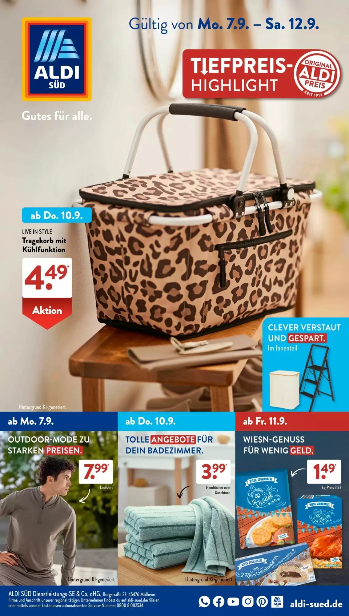 Aldi Süd Prospekt (ab 07.09.2026) zum Blättern - Seite 1