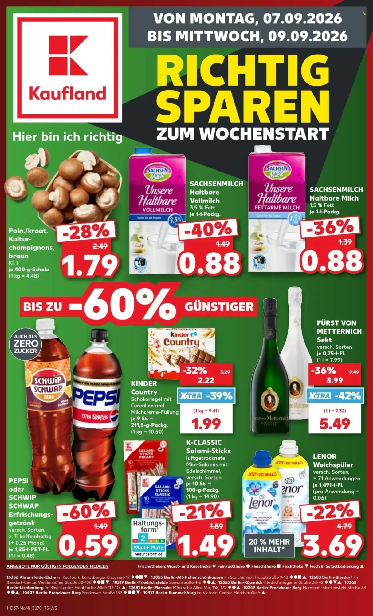 Kaufland Prospekt (ab 07.09.2026) zum Blättern - Seite 1