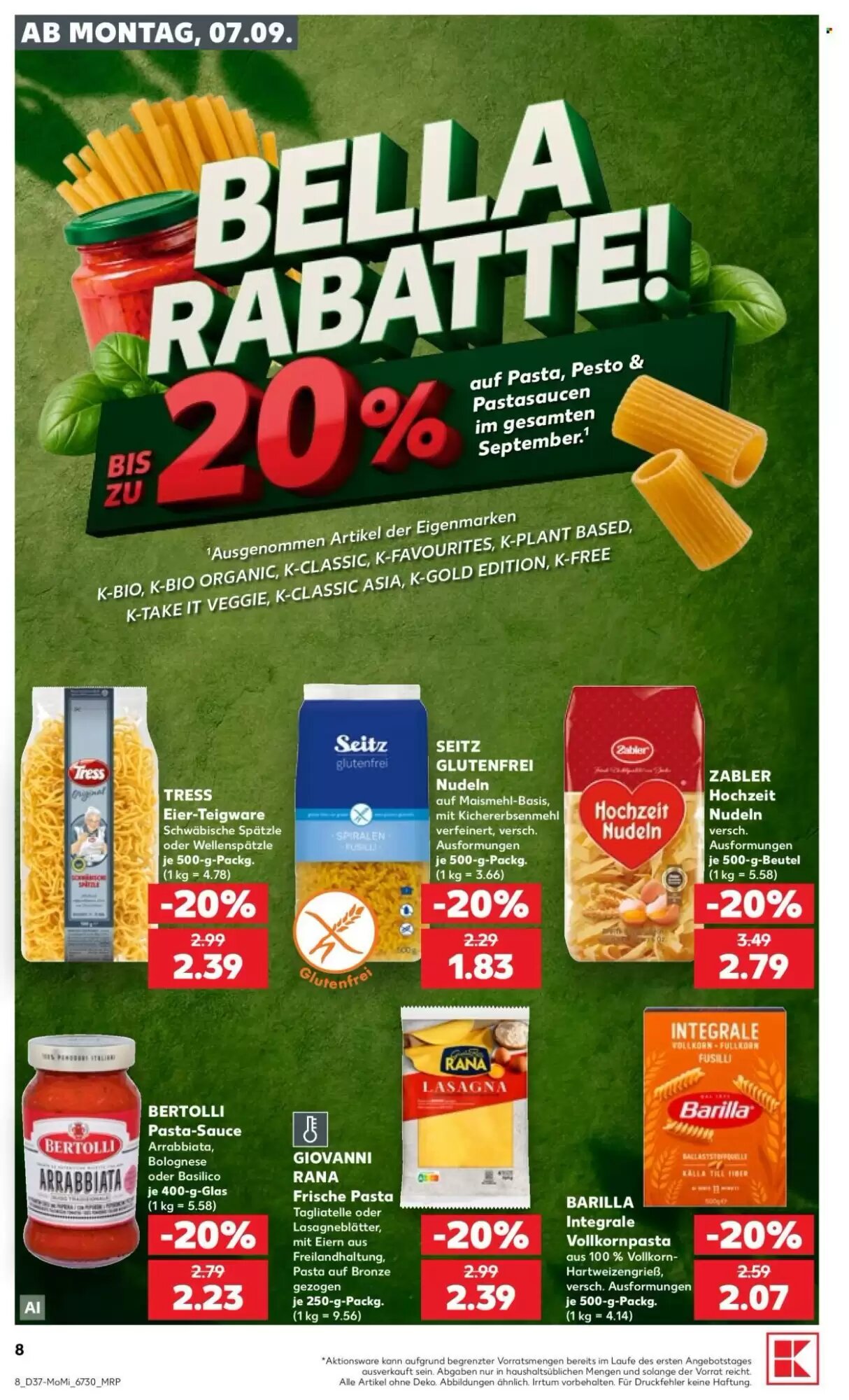 Kaufland Prospekt (ab 07.09.2026) zum Blättern - Seite 8