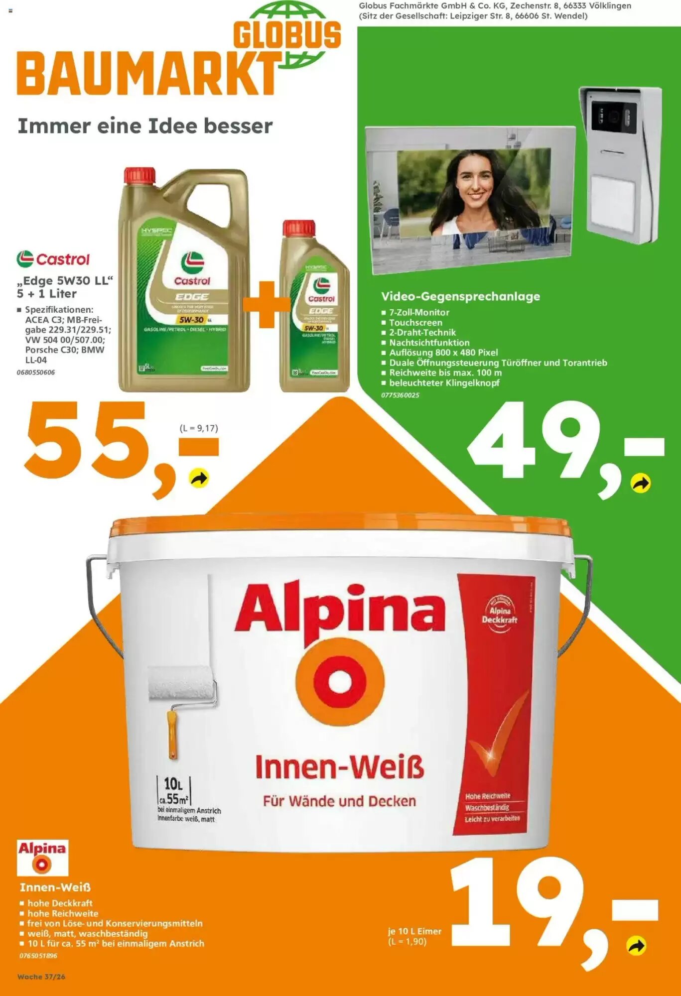 Globus Baumarkt Prospekt (ab 07.09.2026) zum Blättern - Seite 12