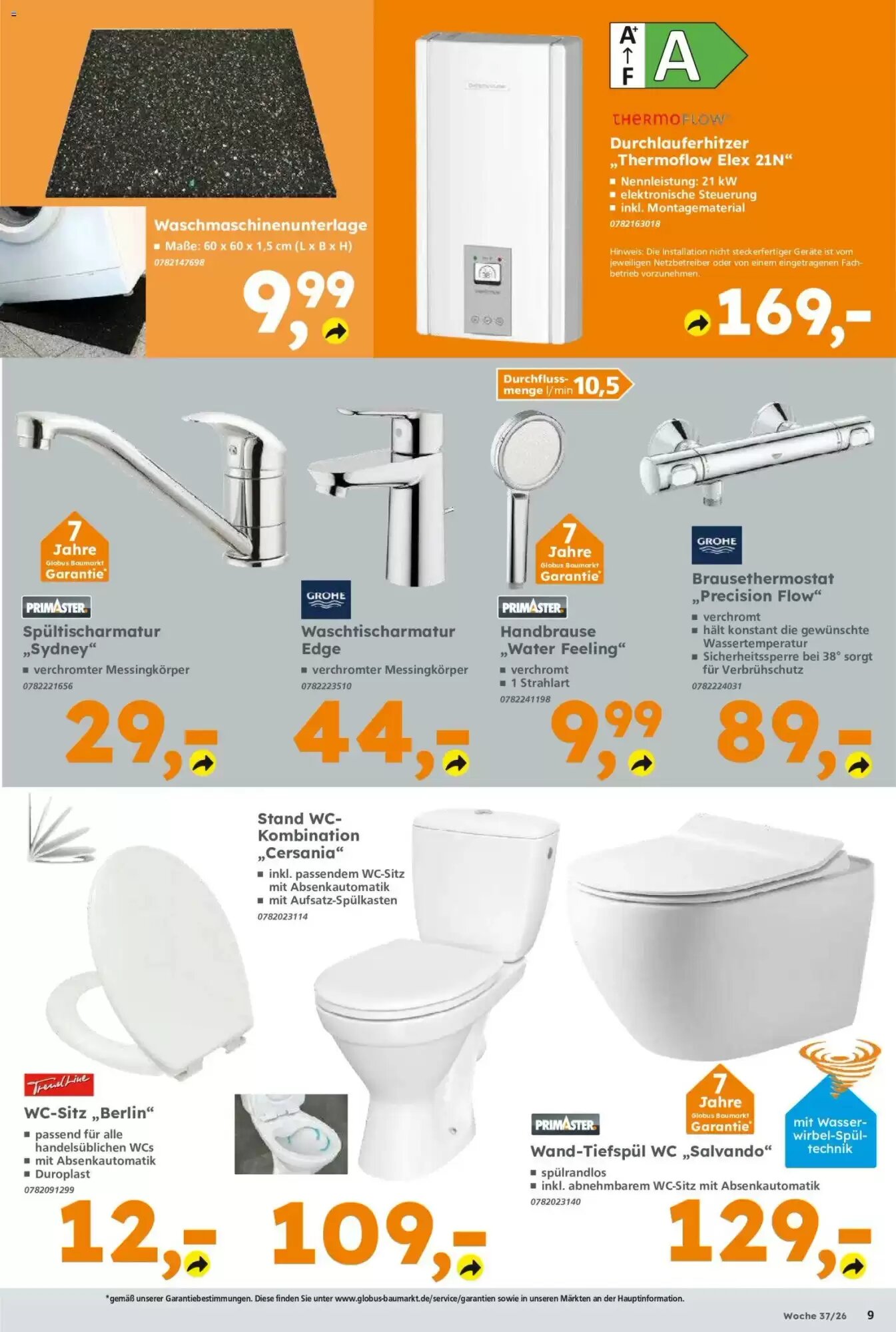 Globus Baumarkt Prospekt (ab 07.09.2026) zum Blättern - Seite 9