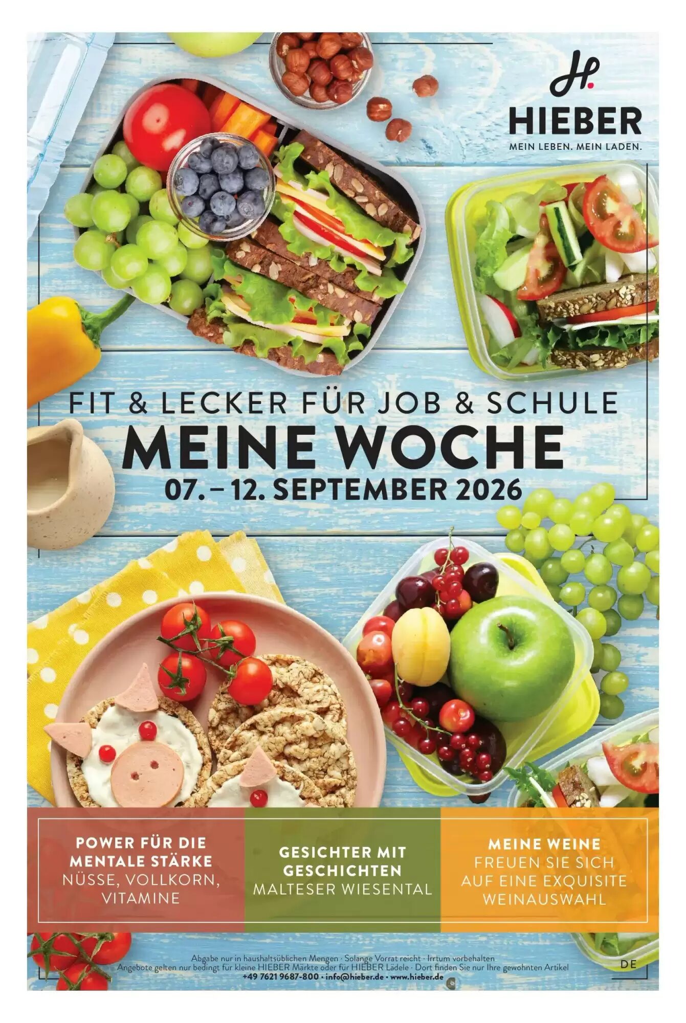 Hieber's Frische Center Prospekt (ab 07.09.2026) zum Blättern - Seite 1