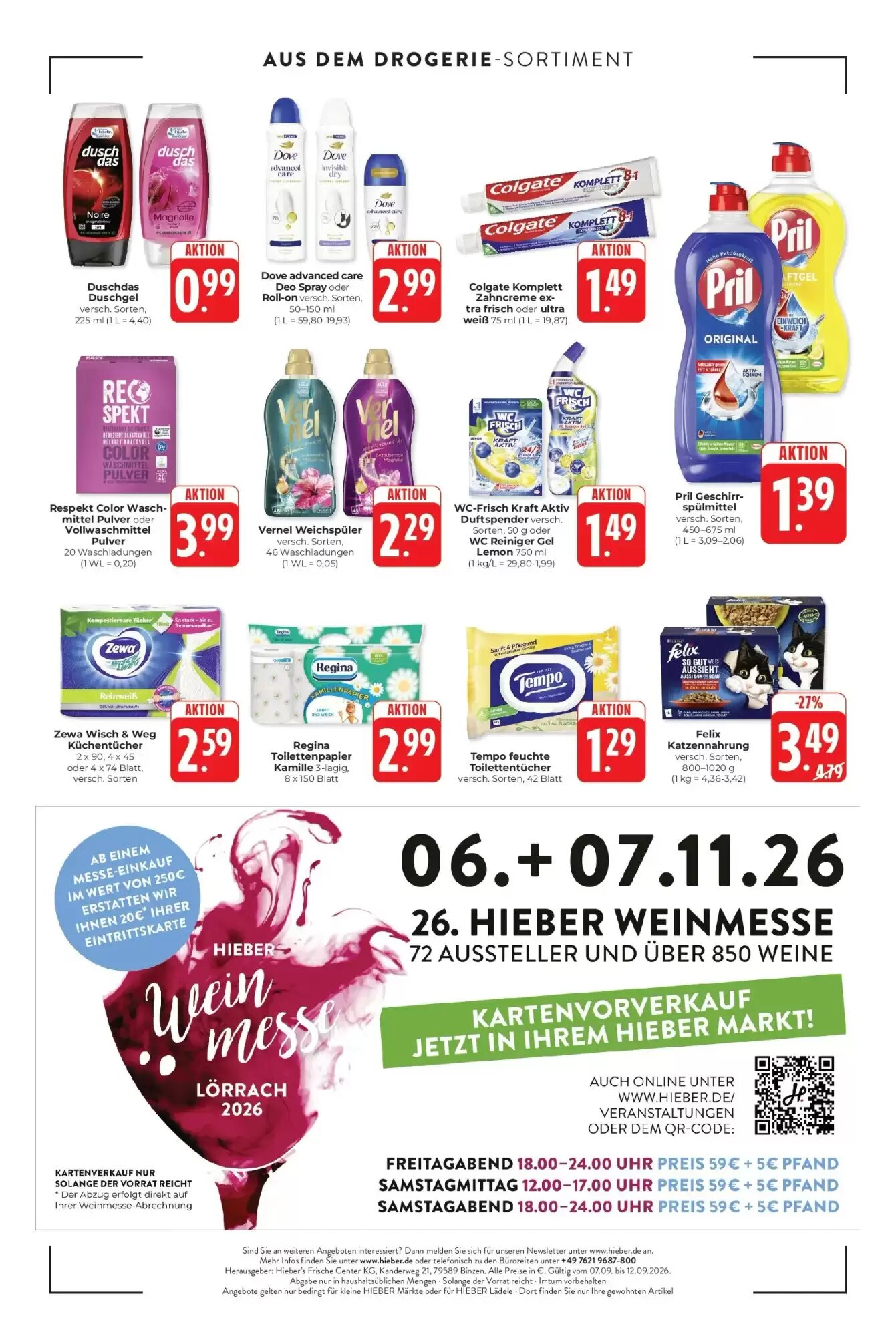 Hieber's Frische Center Prospekt (ab 07.09.2026) zum Blättern - Seite 16