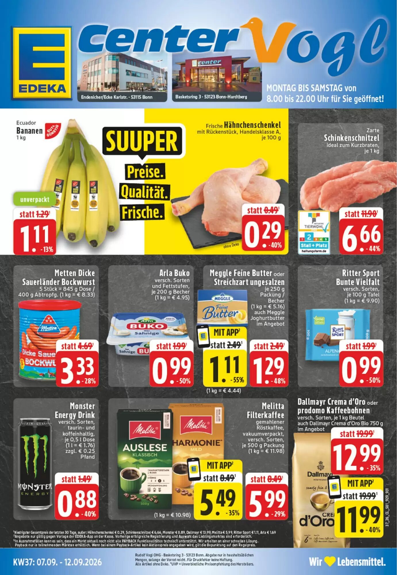 EDEKA Vogl Prospekt (ab 07.09.2026) zum Blättern - Seite 1