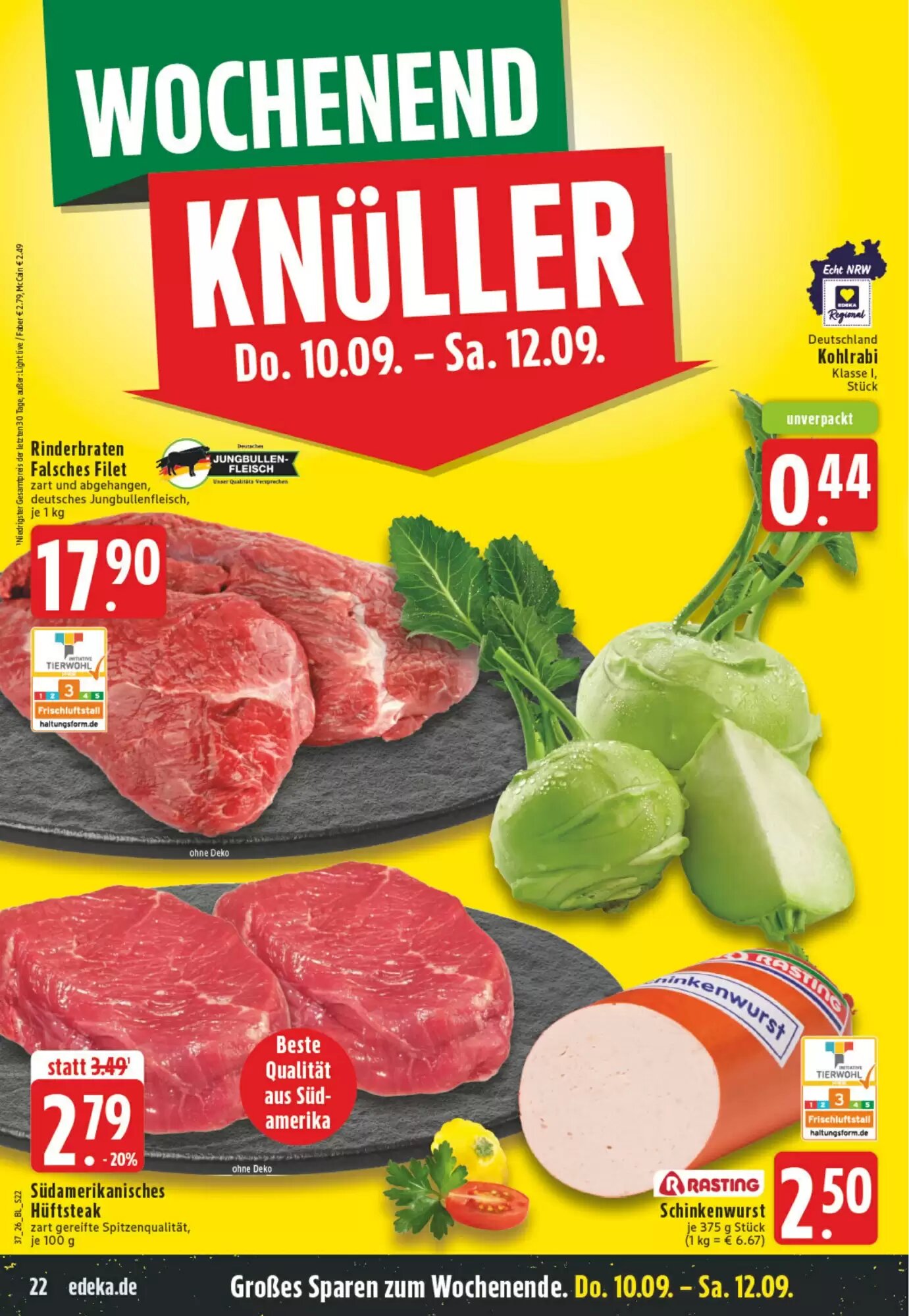 EDEKA Vogl Prospekt (ab 07.09.2026) zum Blättern - Seite 22