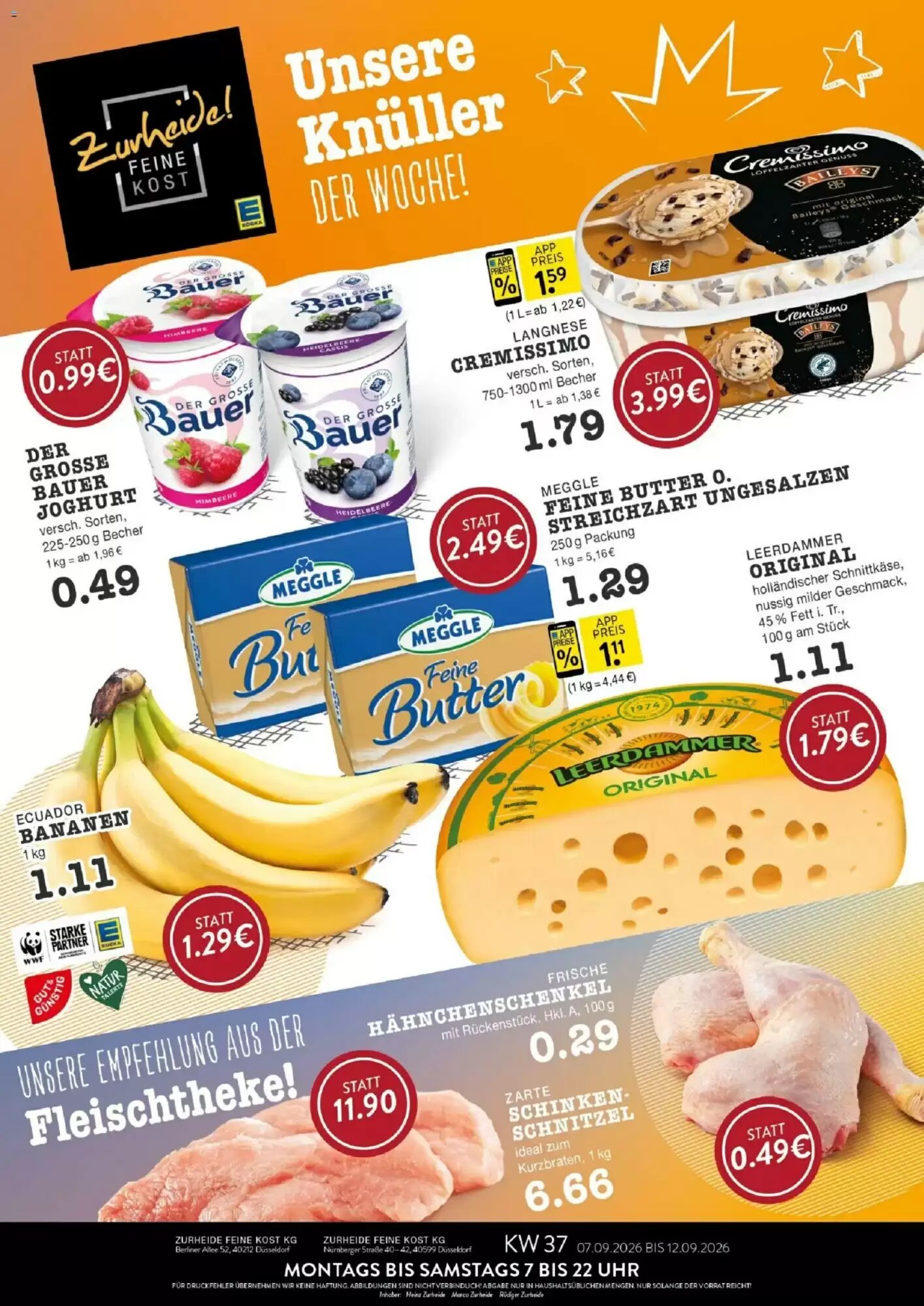 Edeka Zurheide Prospekt (ab 07.09.2026) zum Blättern - Seite 1