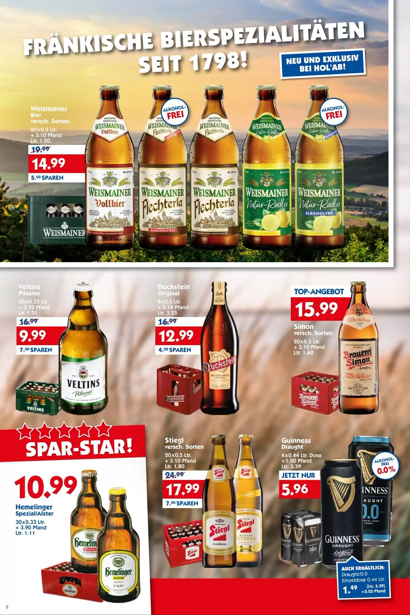 Hol'ab Getränkemarkt Prospekt (ab 07.09.2026) zum Blättern - Seite 2
