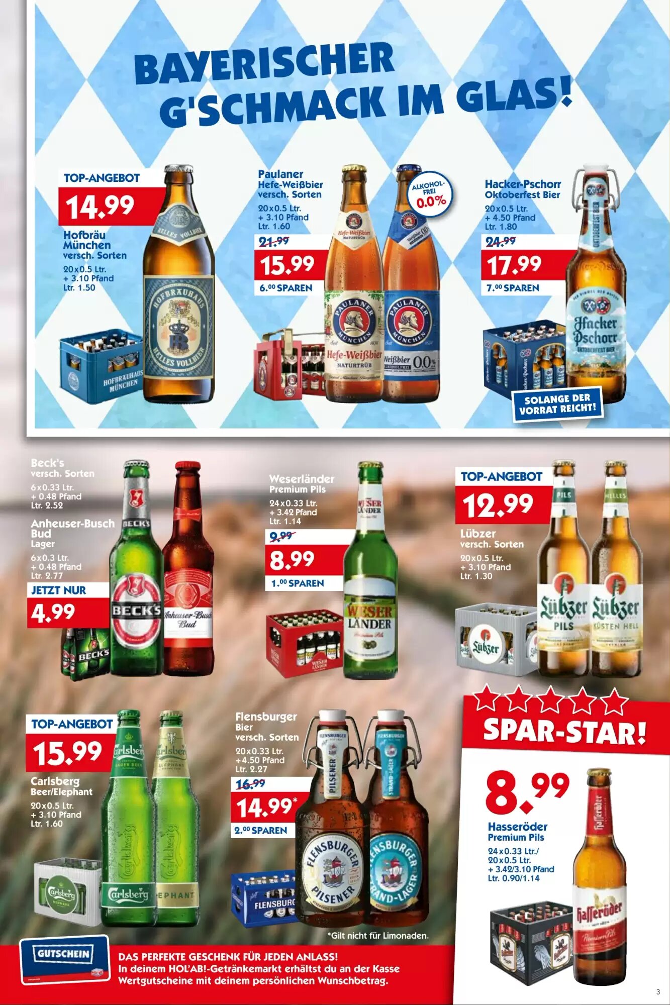 Hol'ab Getränkemarkt Prospekt (ab 07.09.2026) zum Blättern - Seite 3