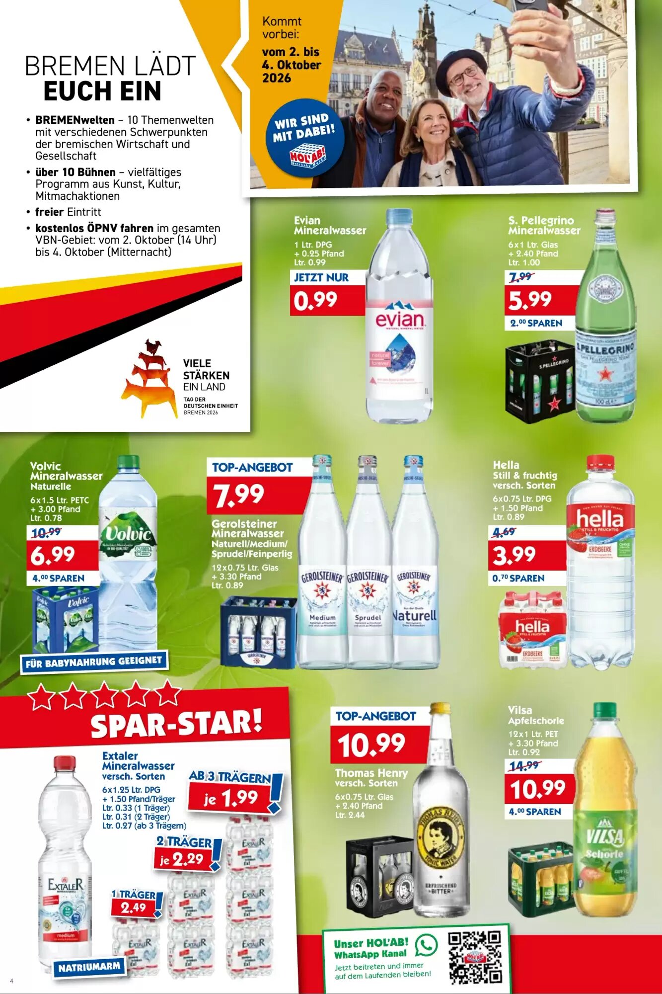 Hol'ab Getränkemarkt Prospekt (ab 07.09.2026) zum Blättern - Seite 4