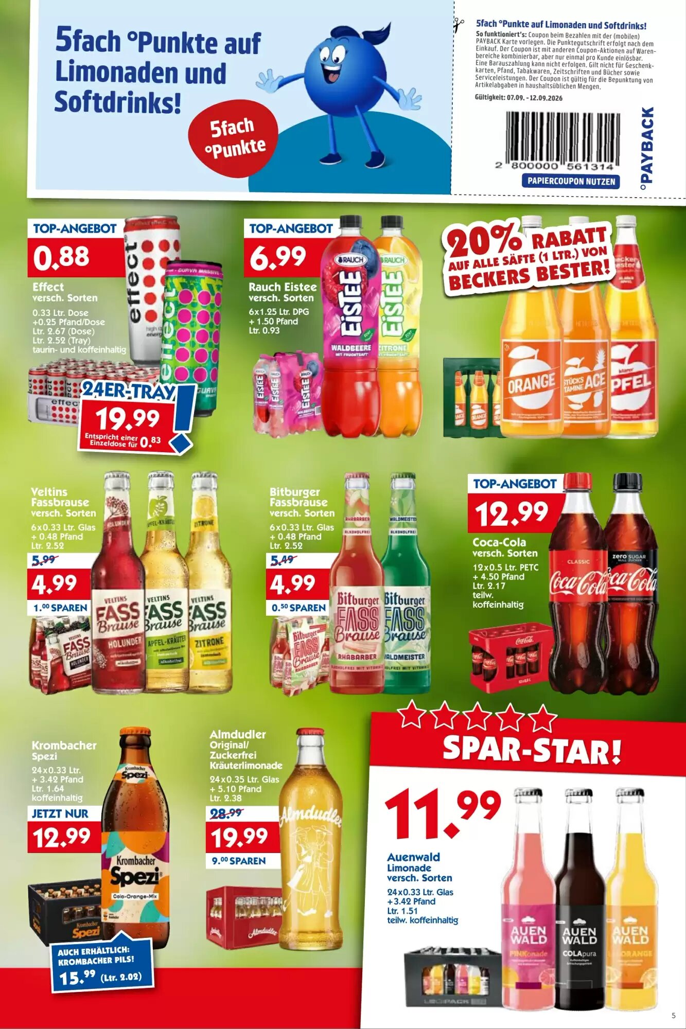 Hol'ab Getränkemarkt Prospekt (ab 07.09.2026) zum Blättern - Seite 5