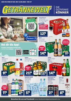 Getränkewelt Prospekt (ab 07.09.2026) zum Blättern