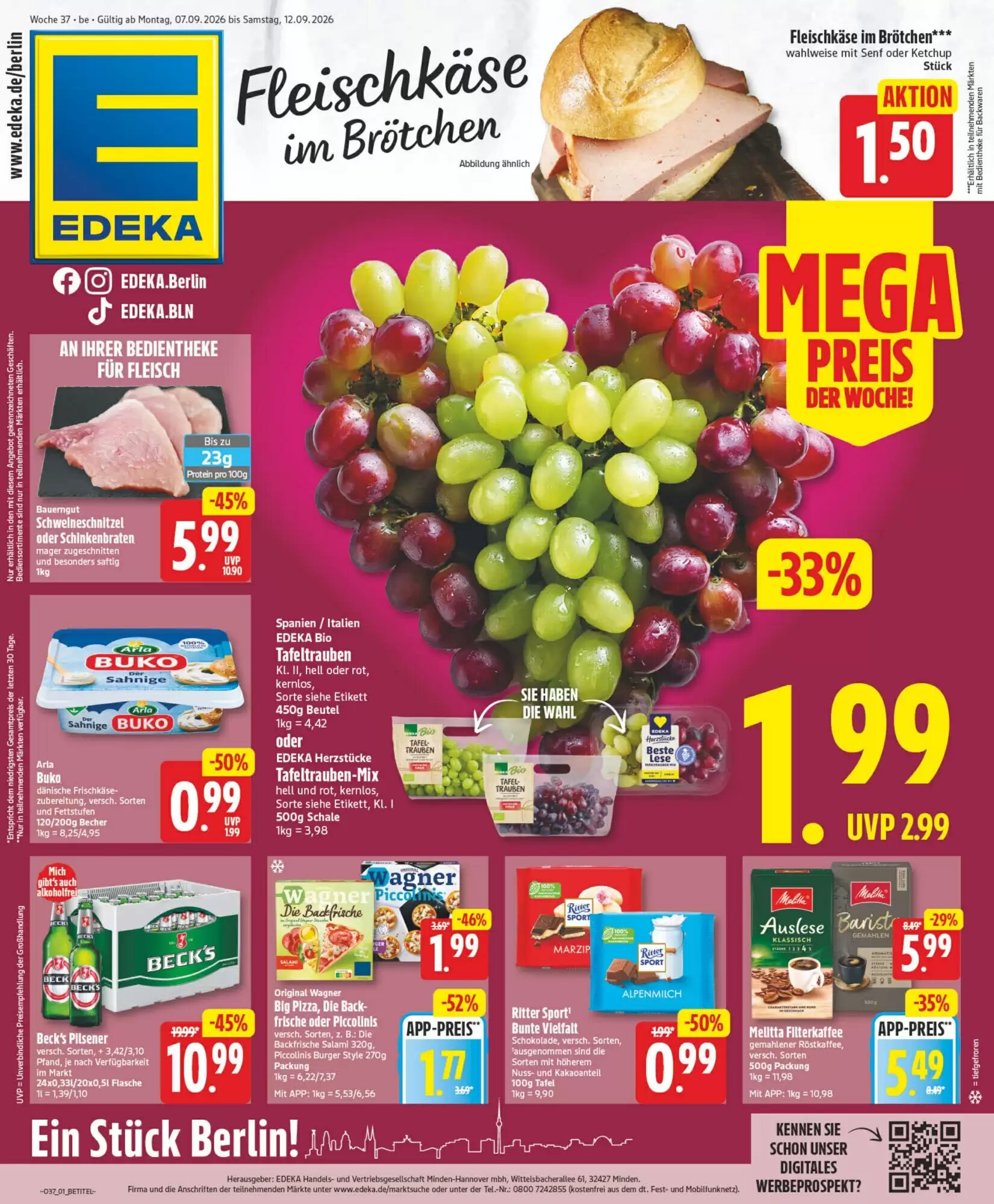 Edeka24 Prospekt (ab 07.09.2026) zum Blättern - Seite 1