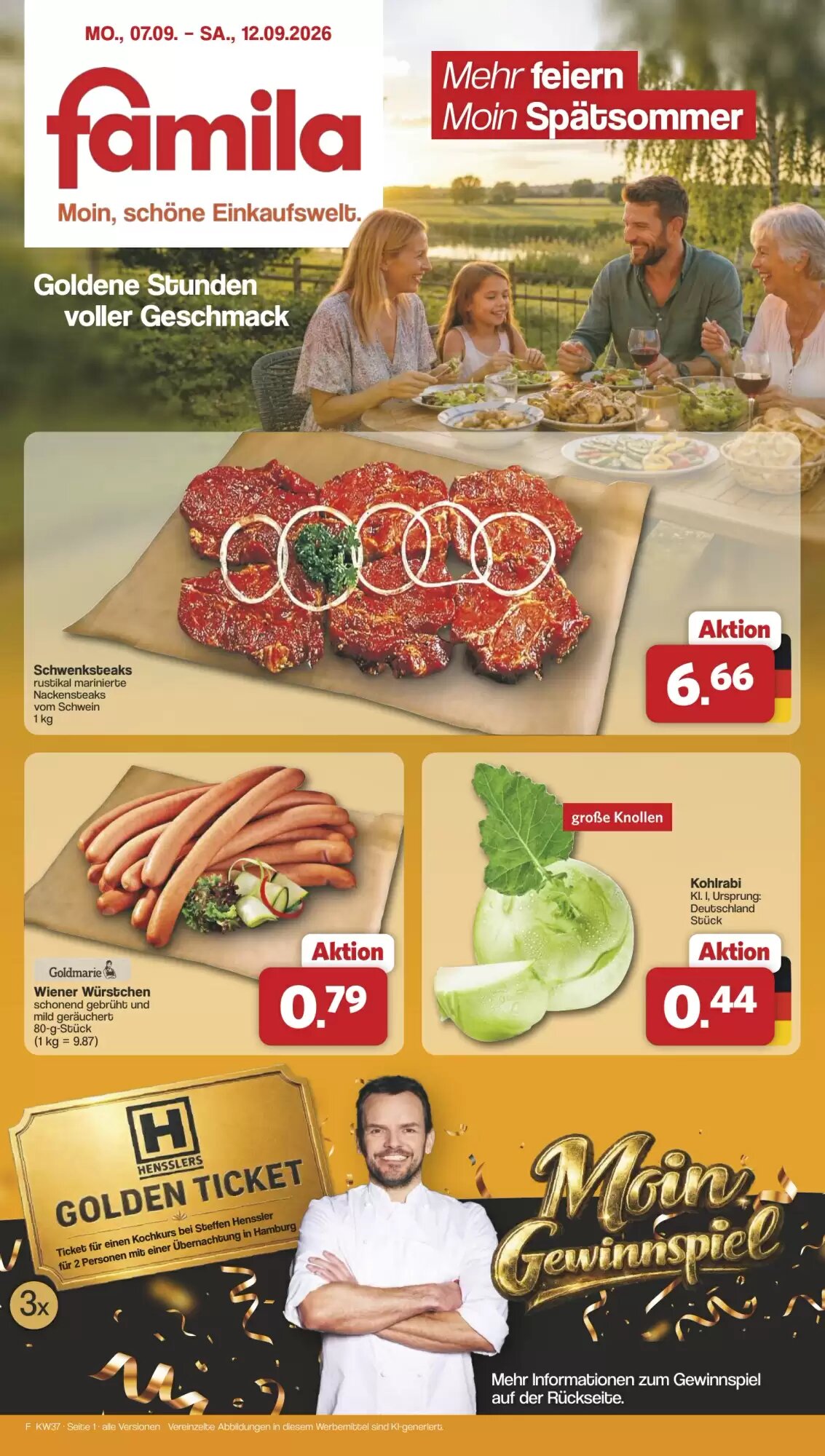 Famila Nord West Prospekt (ab 07.09.2026) zum Blättern - Seite 1