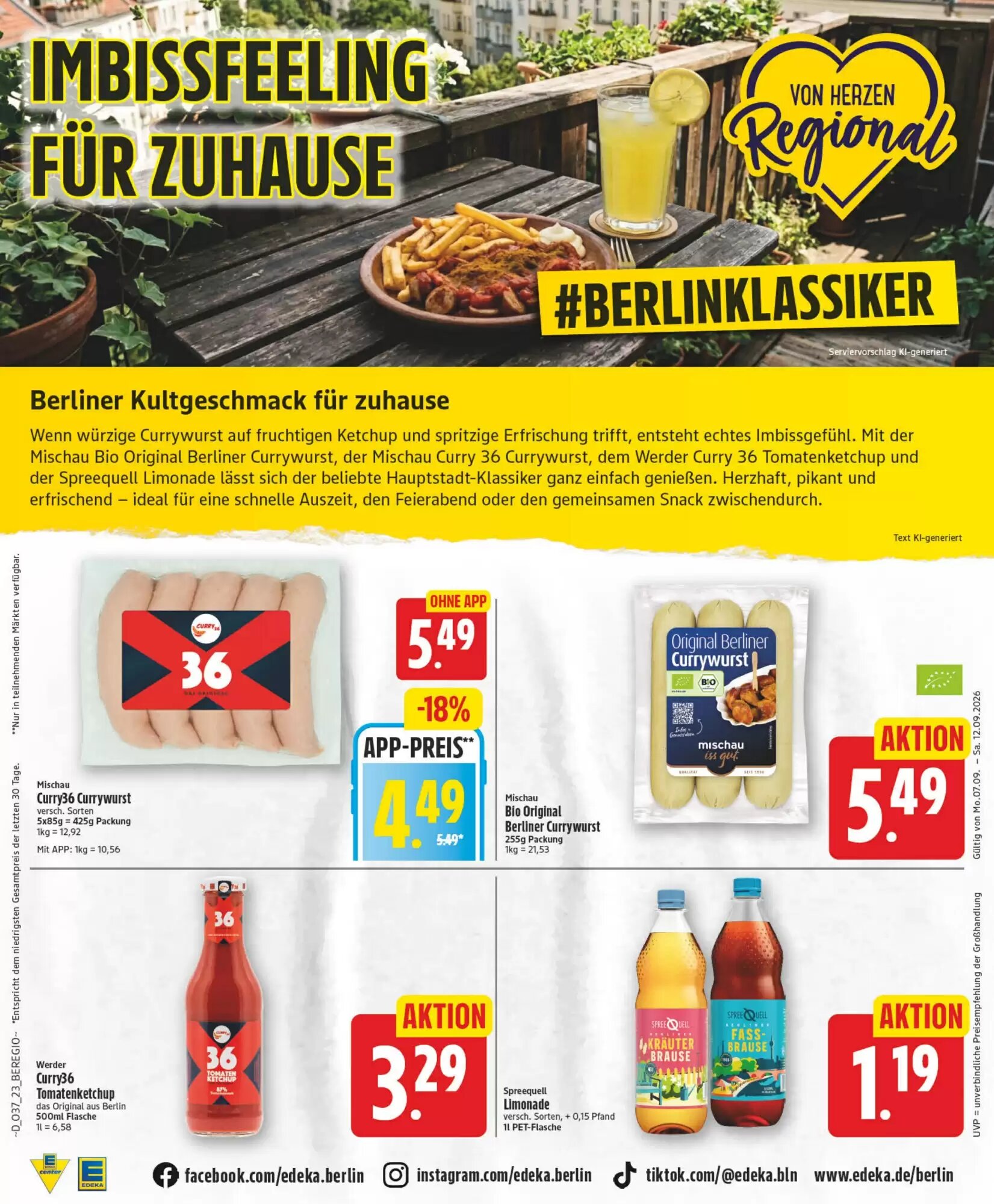 Edeka Aktiv Markt Prospekt (ab 07.09.2026) zum Blättern - Seite 23