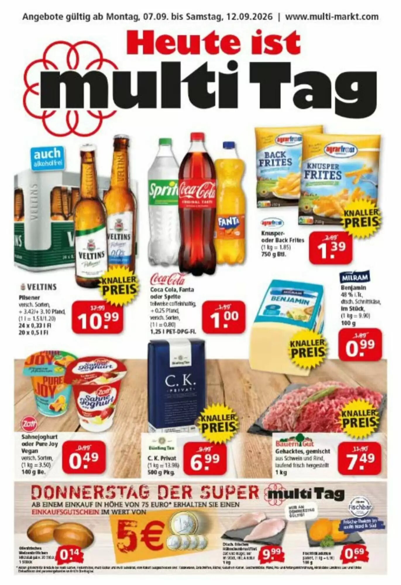 Multi Markt Prospekt (ab 08.09.2026) zum Blättern - Seite 1