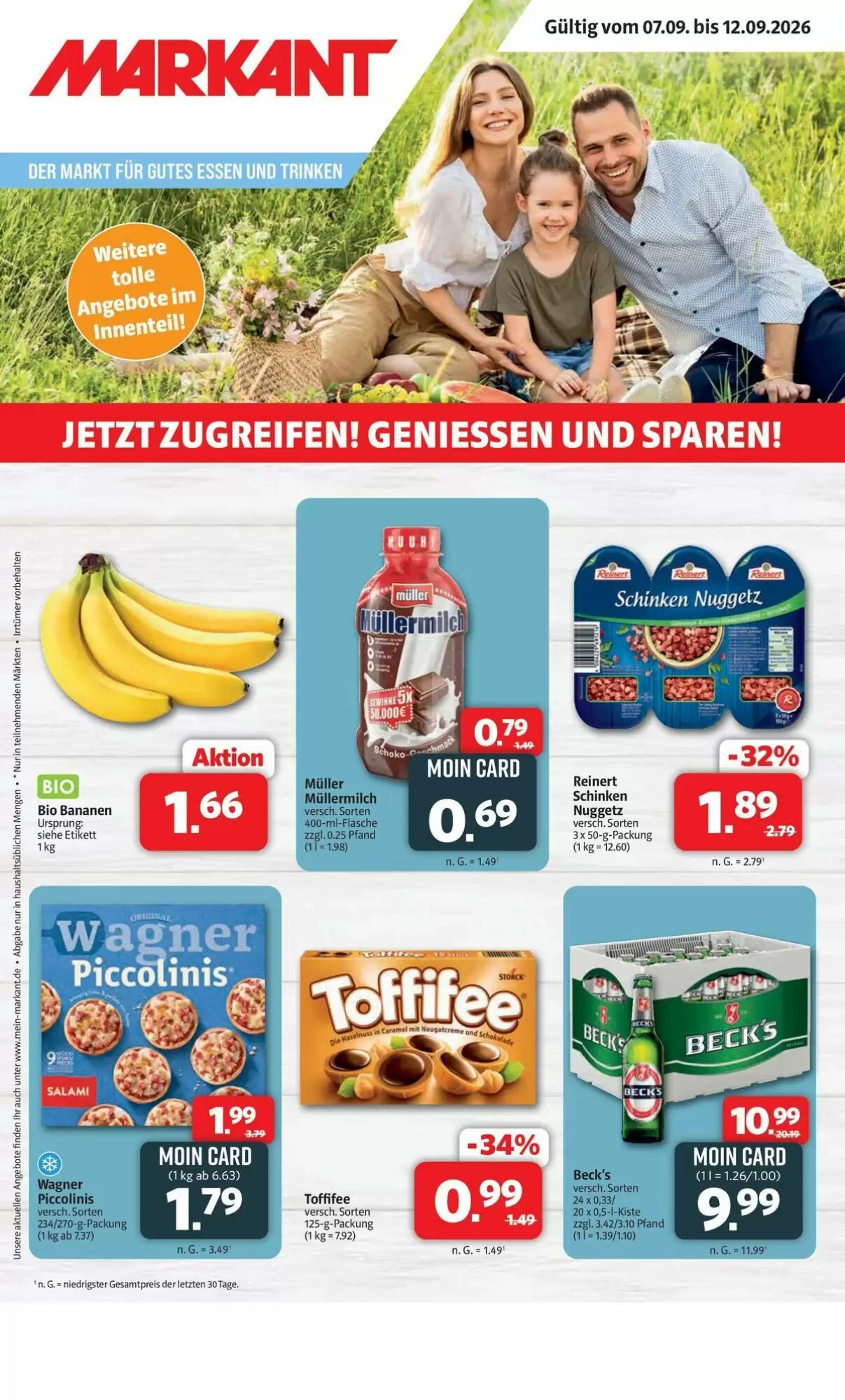 Markant Markt Prospekt (ab 08.09.2026) zum Blättern - Seite 1