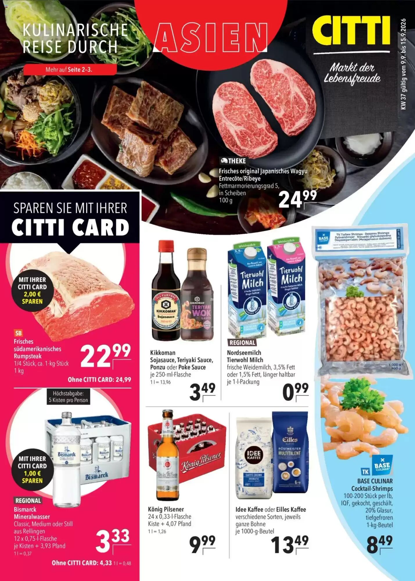 CITTI Markt Prospekt (ab 09.09.2026) zum Blättern - Seite 1