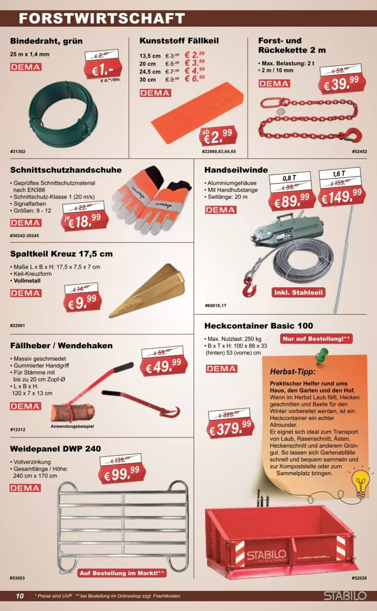 Stabilo Fachmarkt Prospekt (ab 09.09.2026) zum Blättern - Seite 10