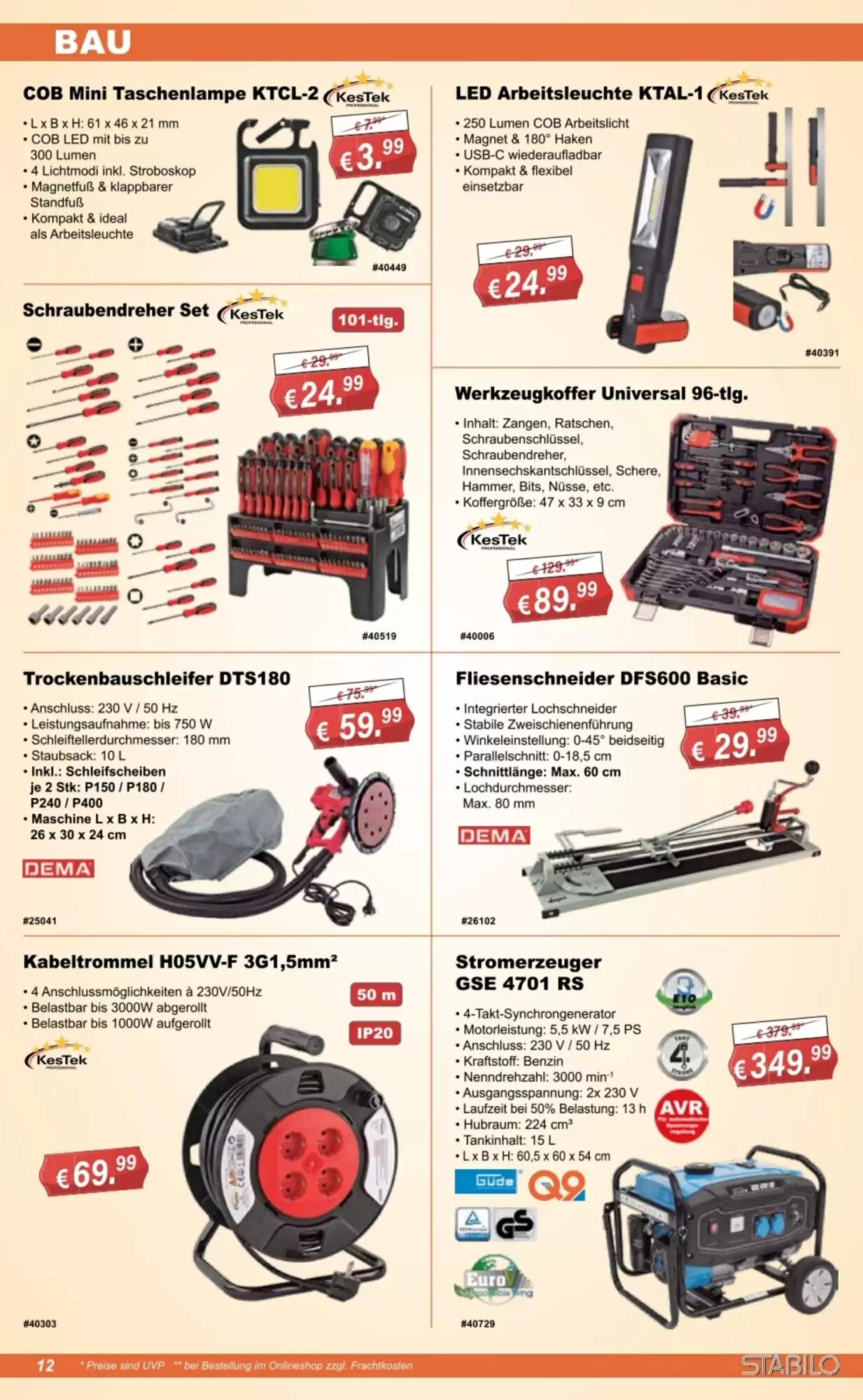 Stabilo Fachmarkt Prospekt (ab 09.09.2026) zum Blättern - Seite 12