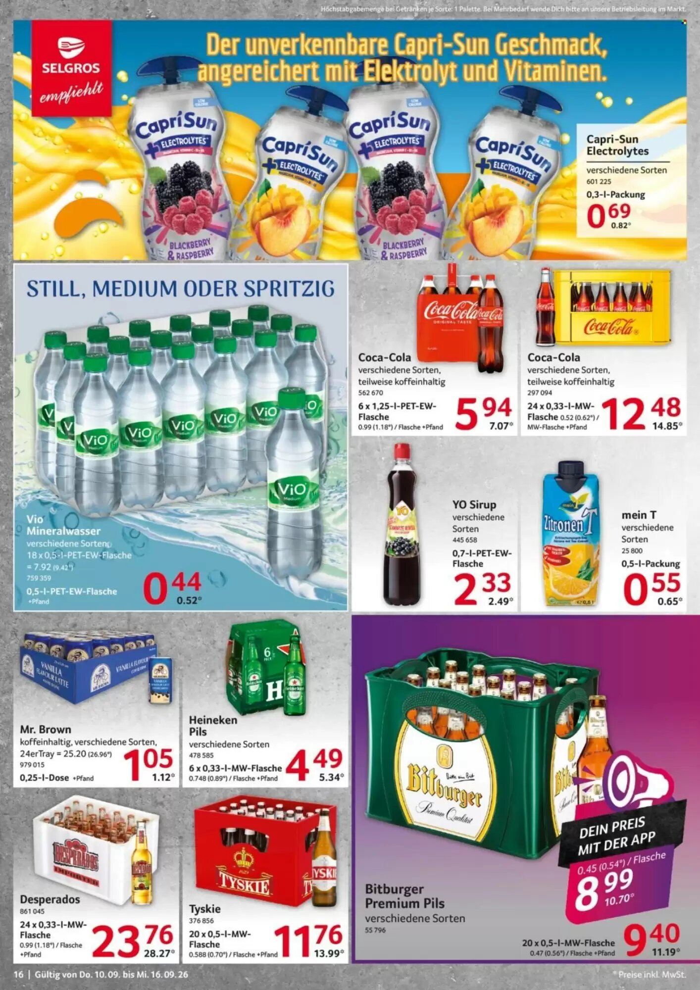 Selgros Prospekt (ab 10.09.2026) zum Blättern - Seite 16